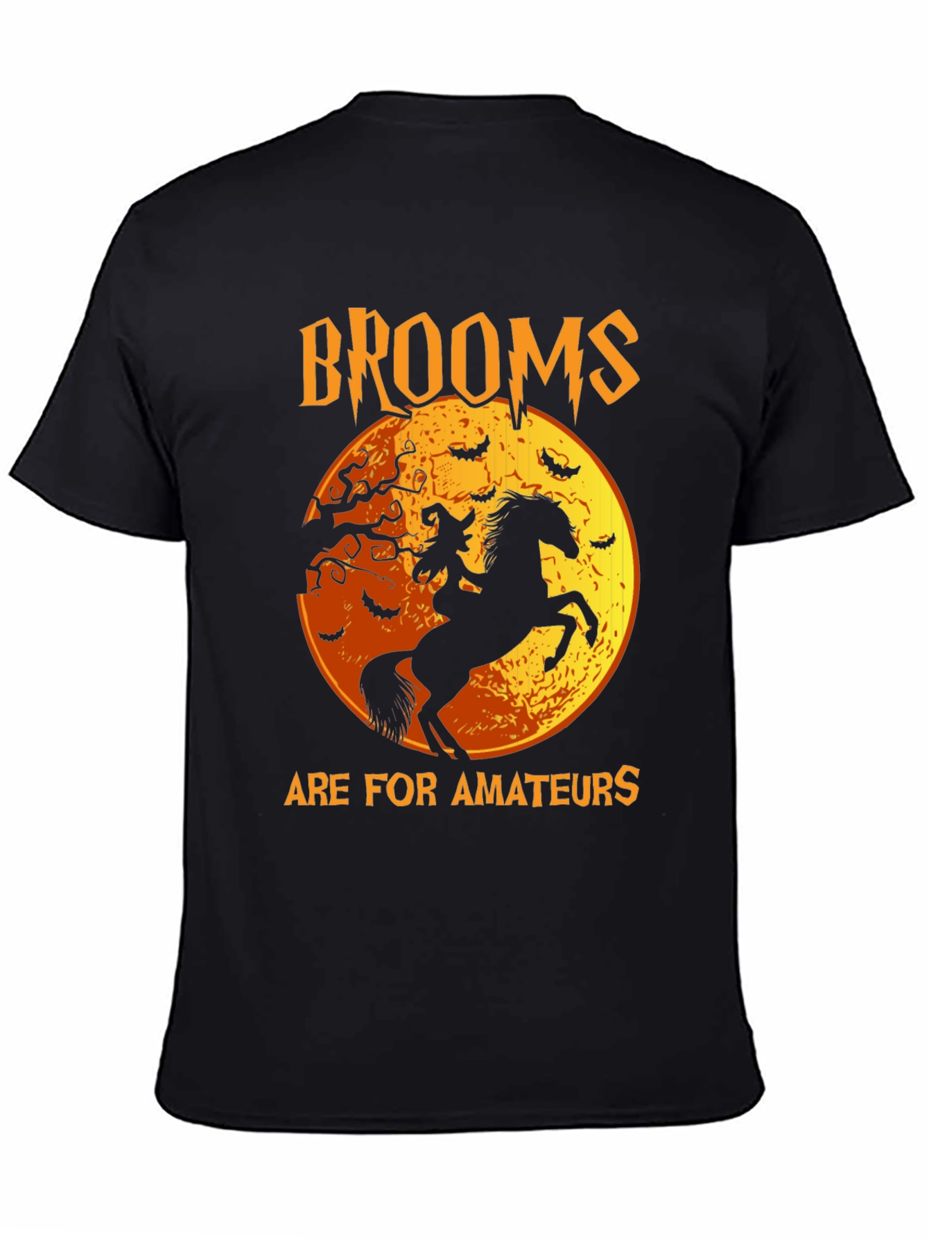 Halloween Witch & Horse Graphic Tee