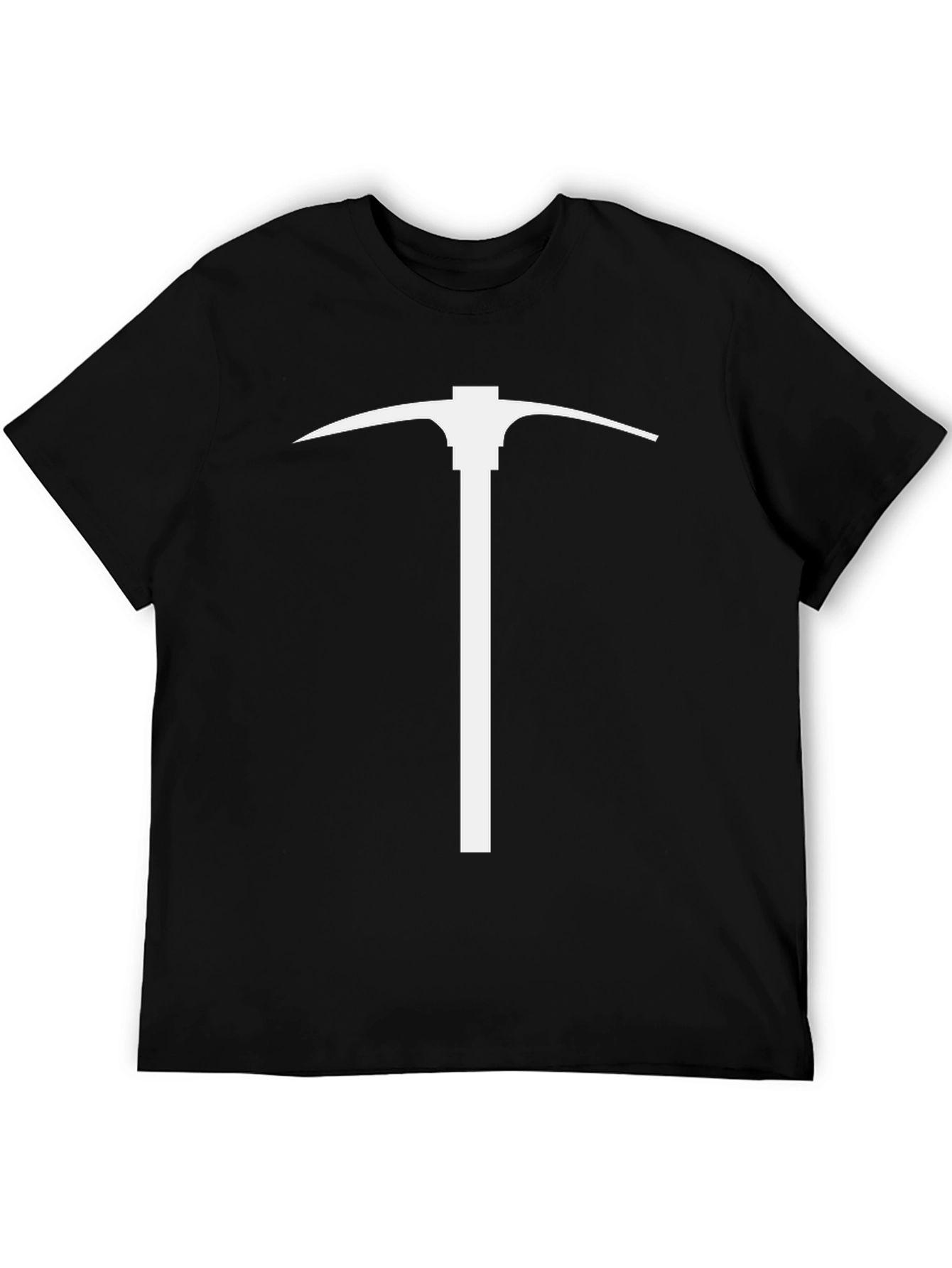 Pickaxe Graphic Tee - Black Cotton Short Sleeve