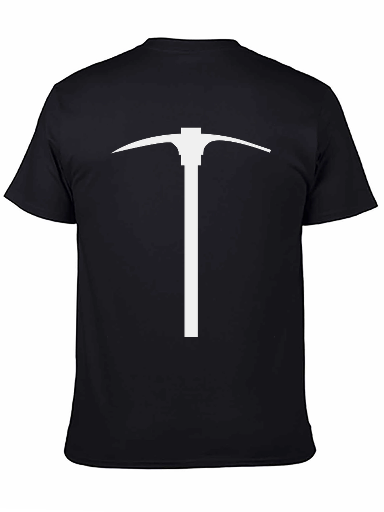 Pickaxe Graphic Tee - Black Cotton Short Sleeve