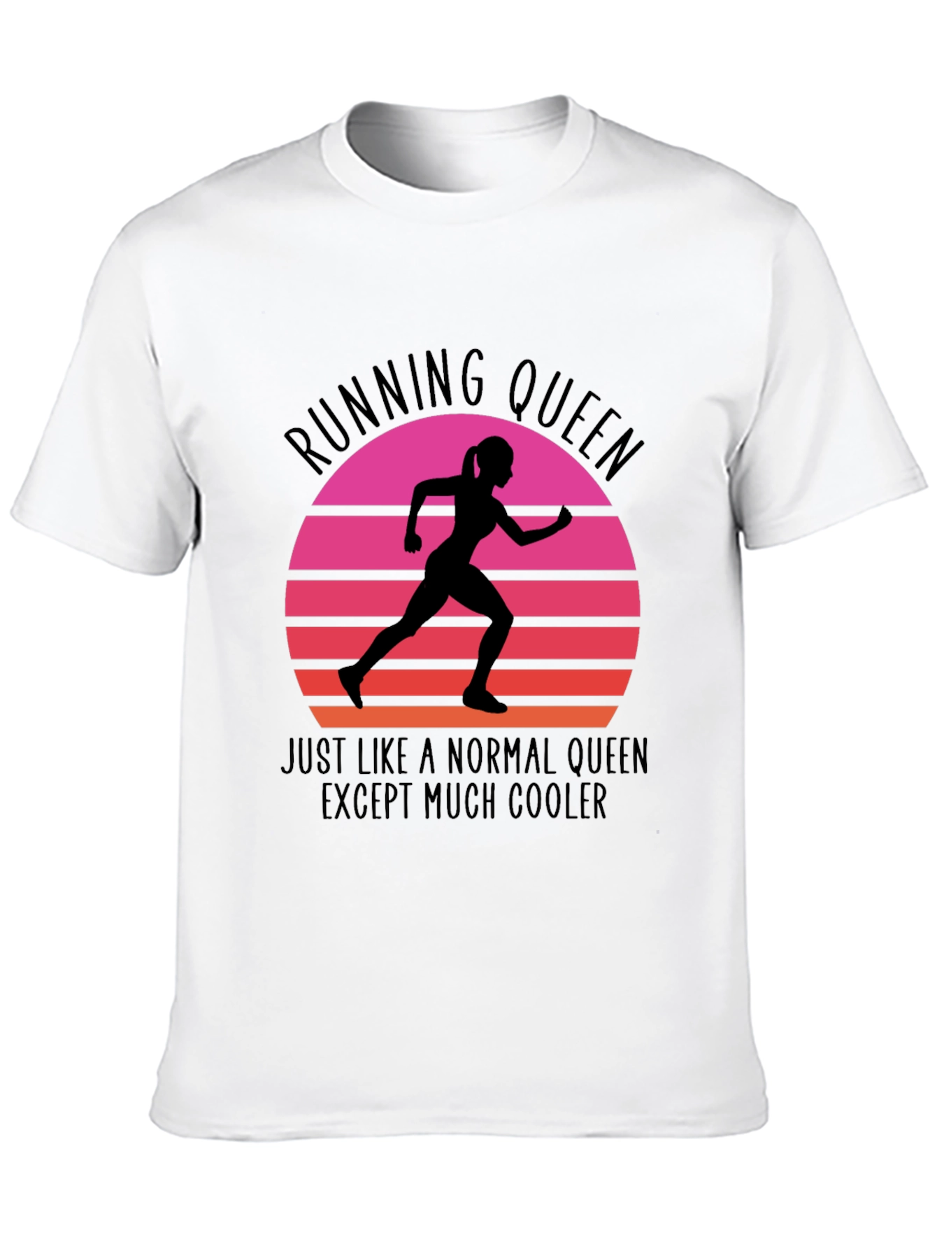 Running Queen Graphic Tee - Cool Comfortable Stylish