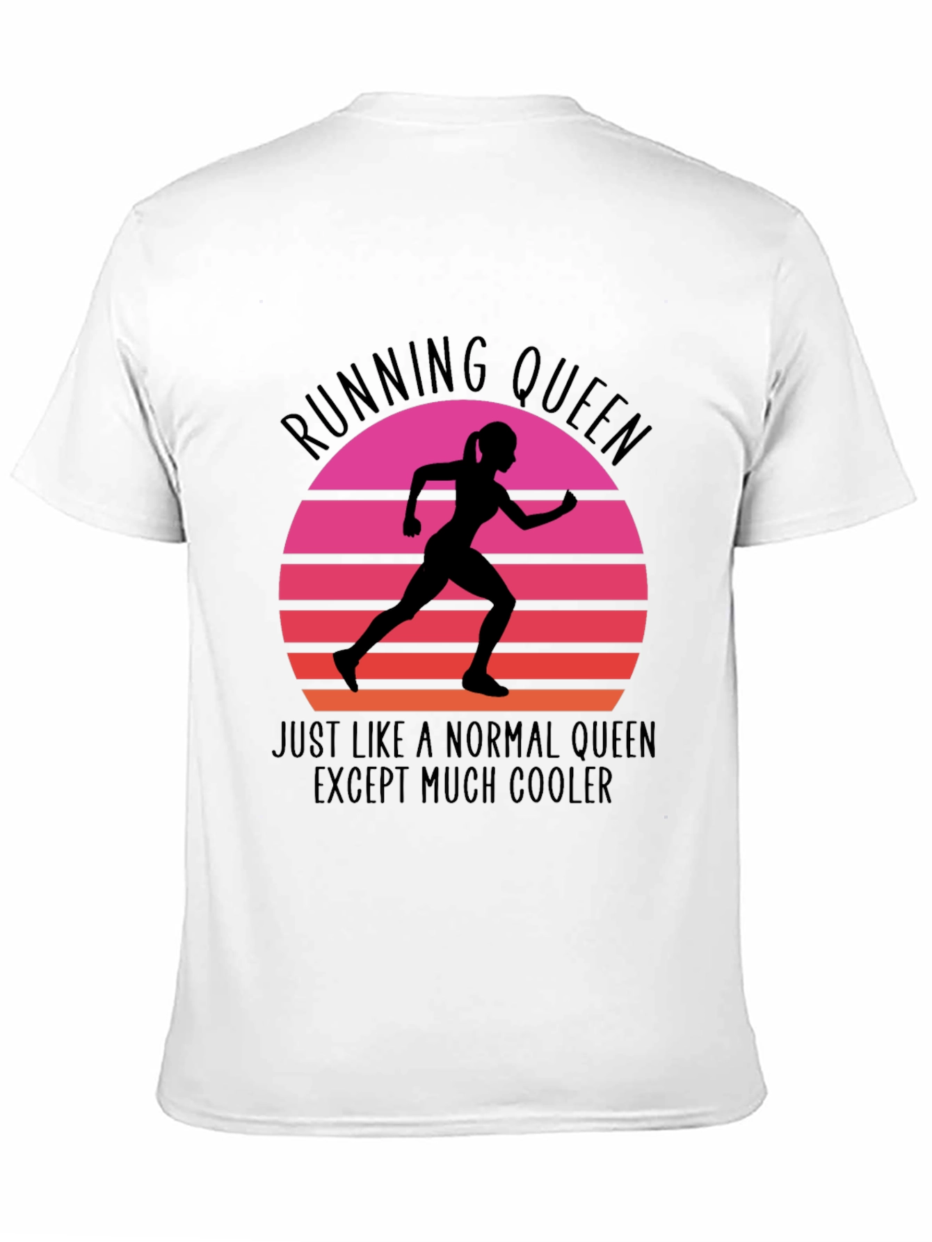 Running Queen Graphic Tee - Cool Comfortable Stylish