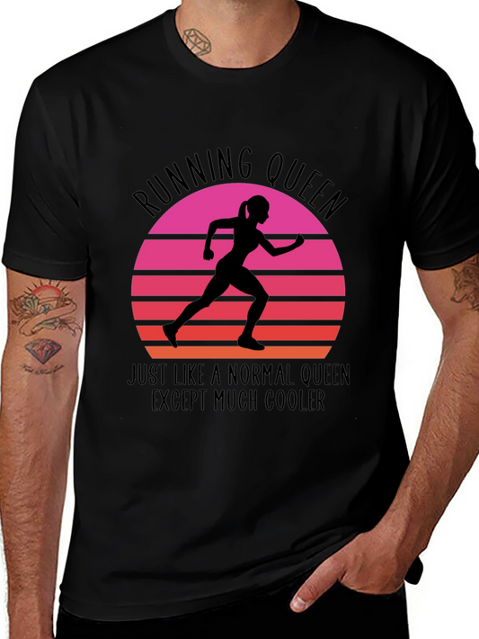Running Queen Graphic Tee - Cool Comfortable Stylish