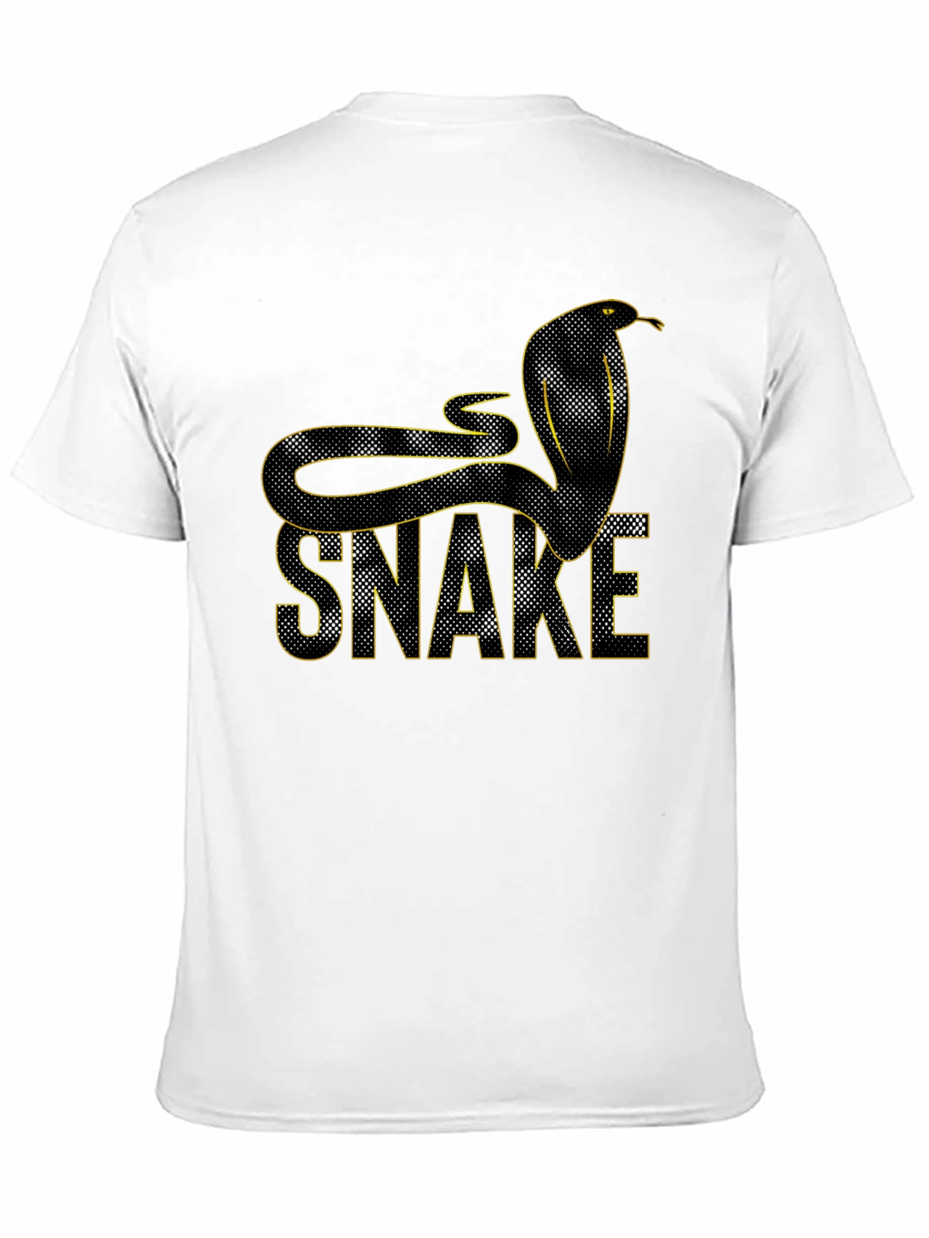 Snake Graphic Tee - Stylish Mens Black T-Shirt
