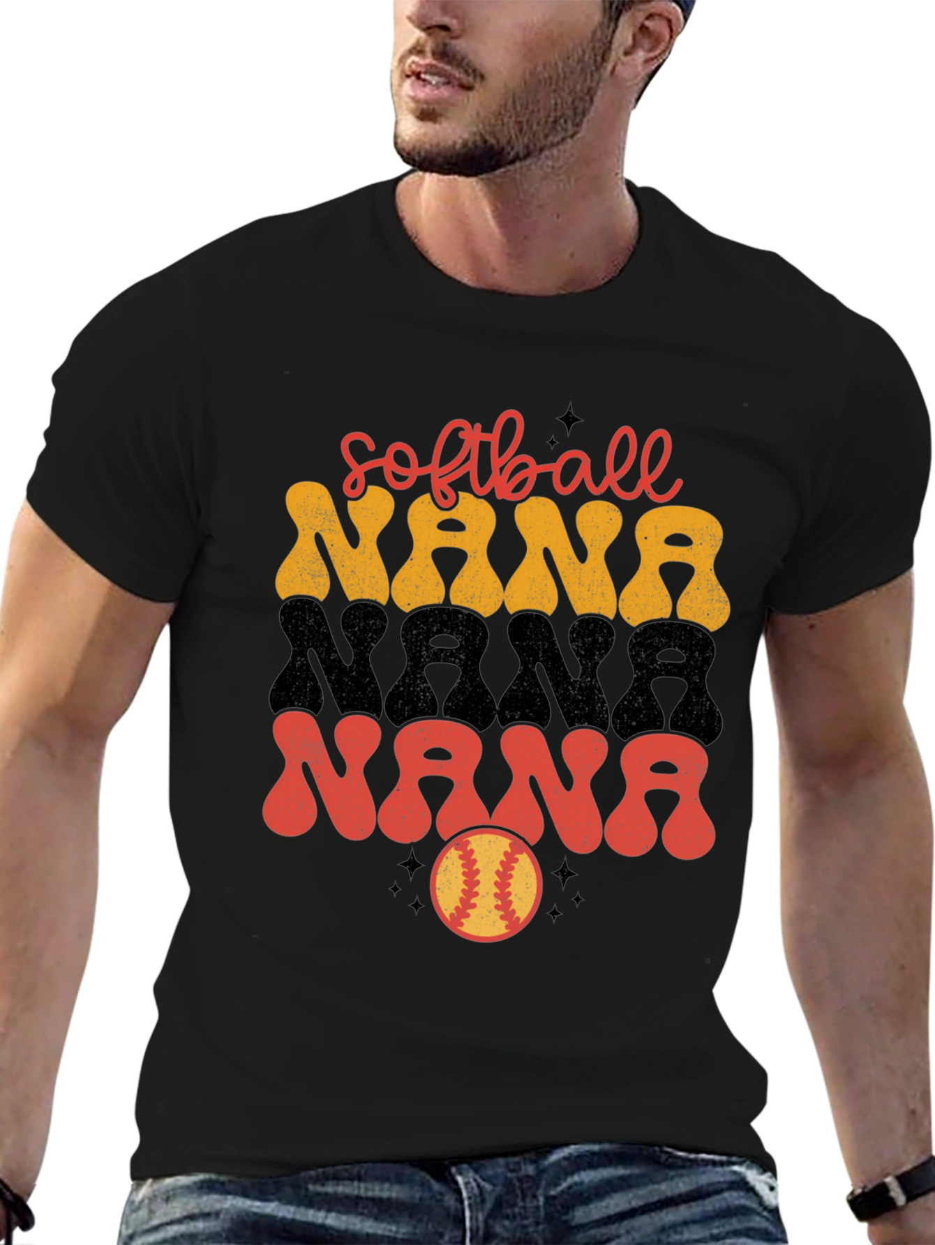 Softball Nana Graphic T-Shirt