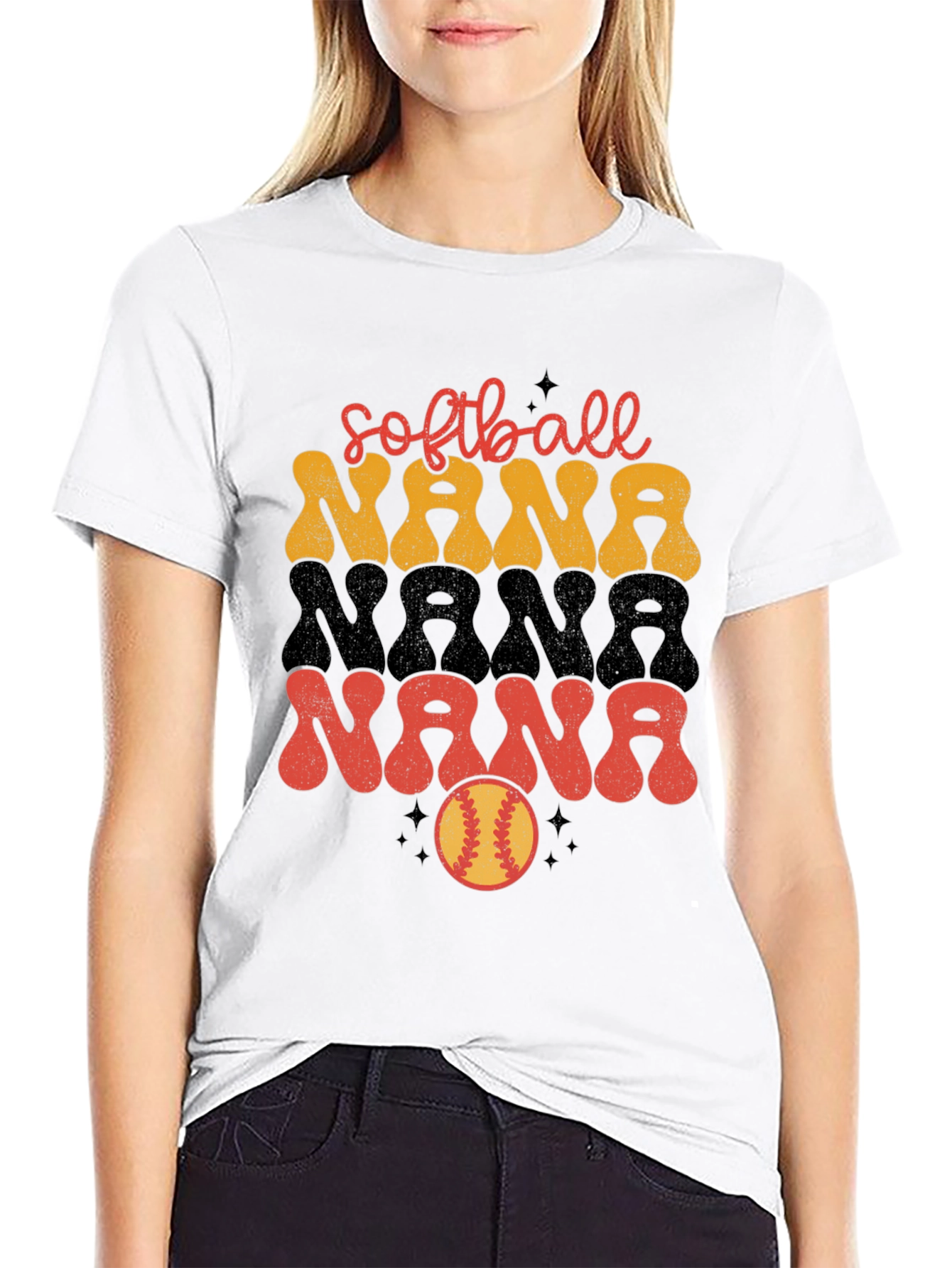 Softball Nana Graphic T-Shirt