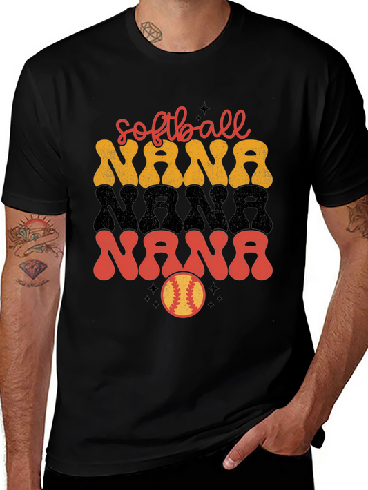 Softball Nana Graphic T-Shirt