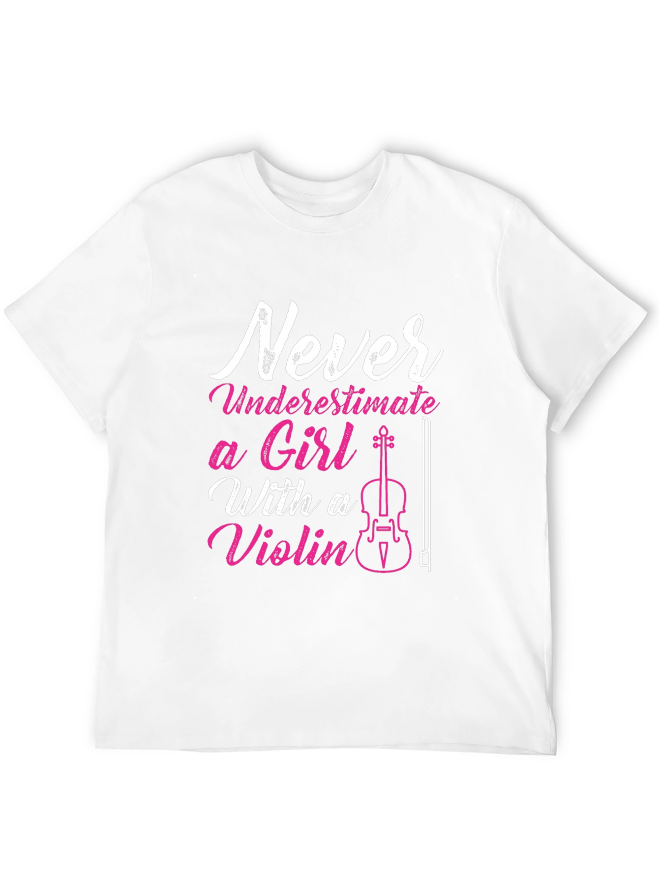 Never Underestimate Violin Girl T-Shirt