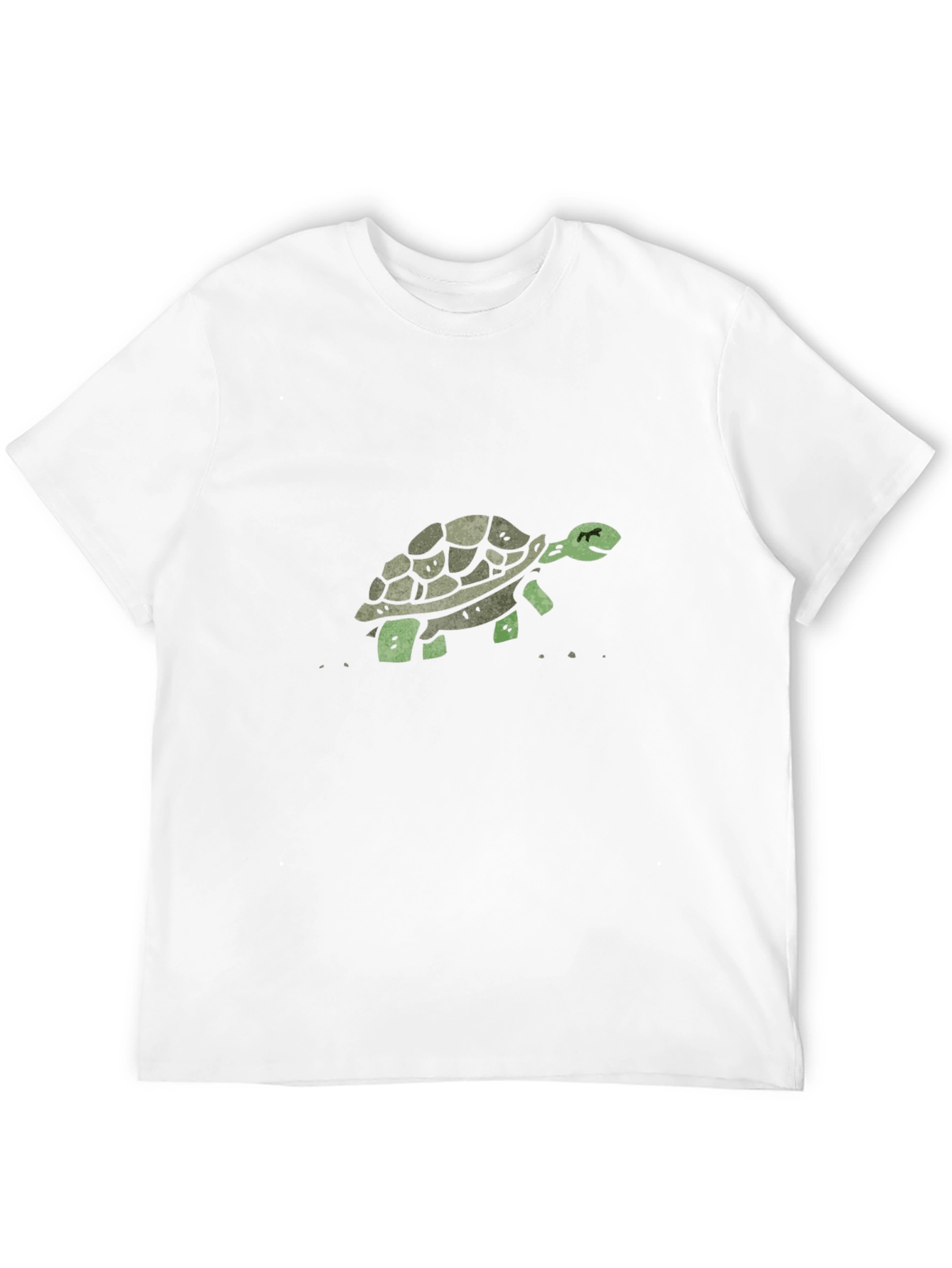 Turtle Graphic Print Black T-Shirt