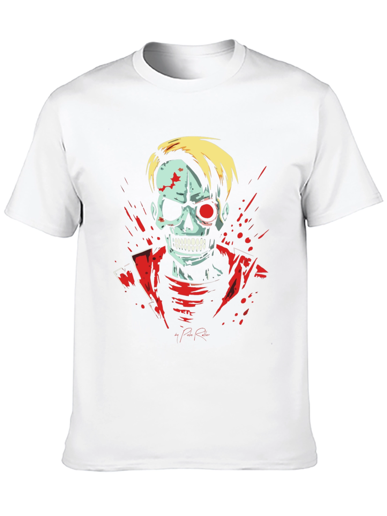Zombie Skeleton Graphic Tee - Black T-Shirt