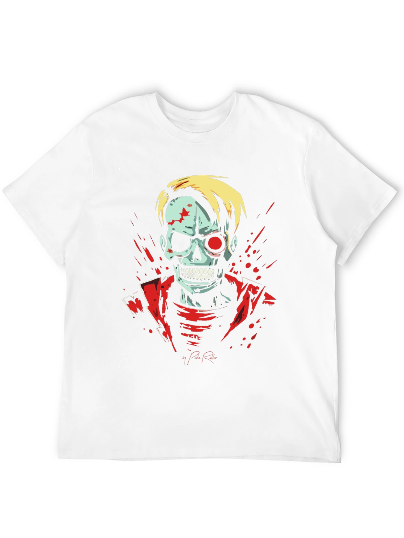 Zombie Skeleton Graphic Tee - Black T-Shirt
