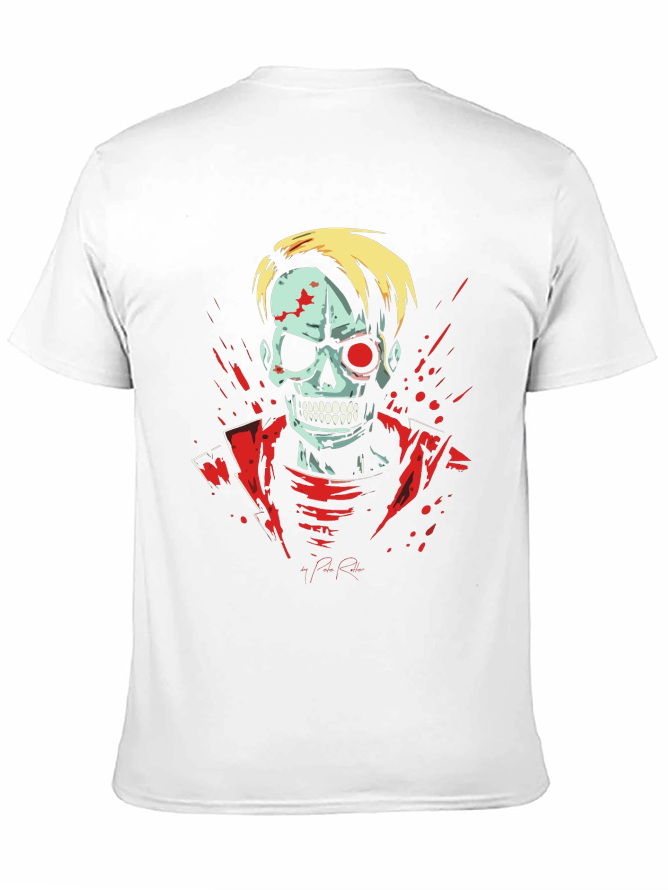 Zombie Skeleton Graphic Tee - Black T-Shirt