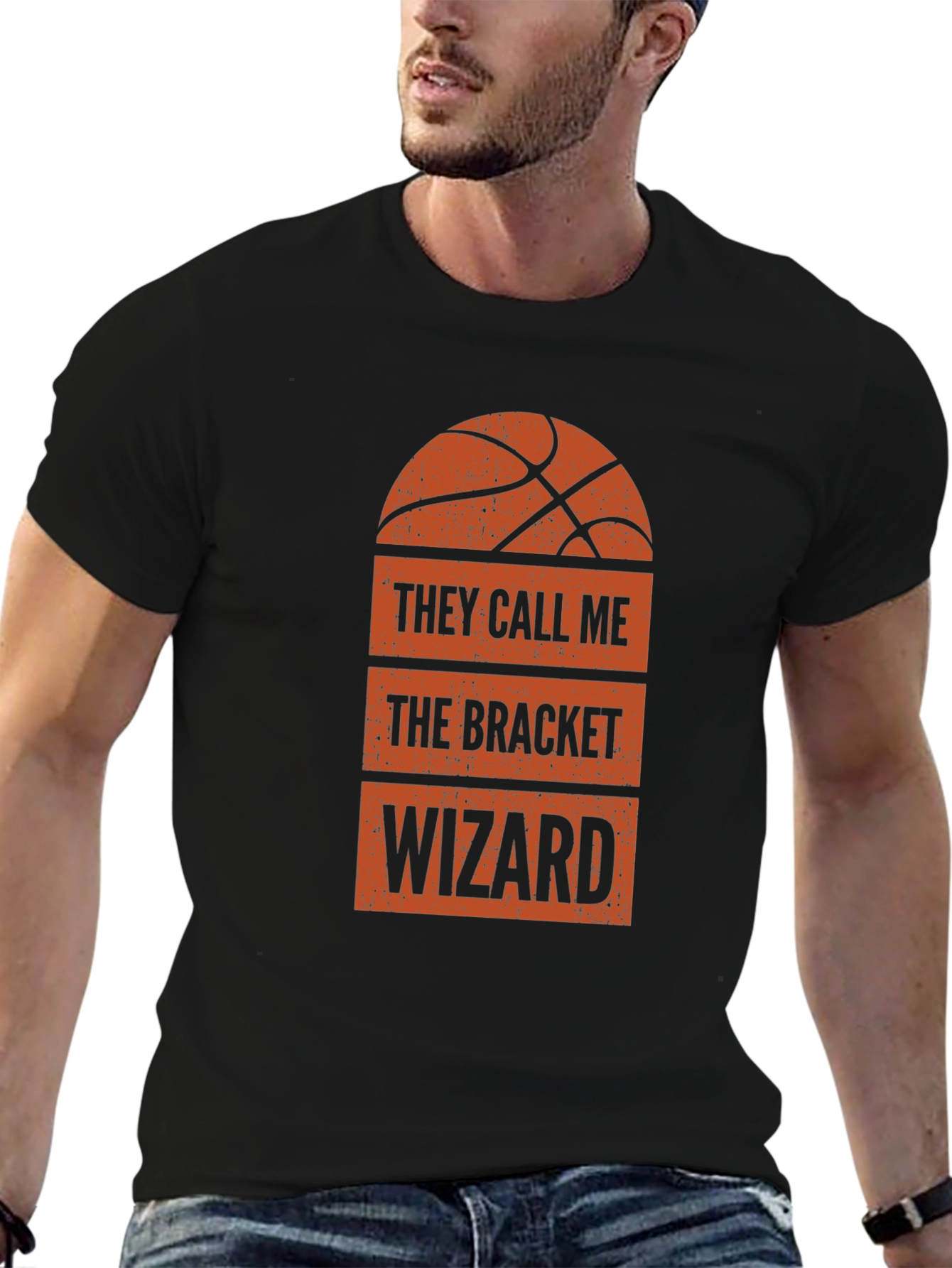 Bracket Wizard Graphic Tee - March Madness Basketball Shirt