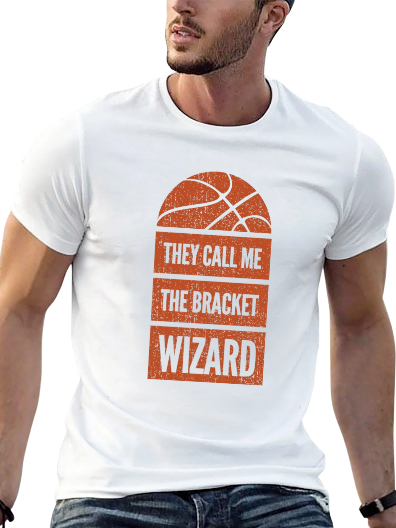 Bracket Wizard Graphic Tee - March Madness Basketball Shirt