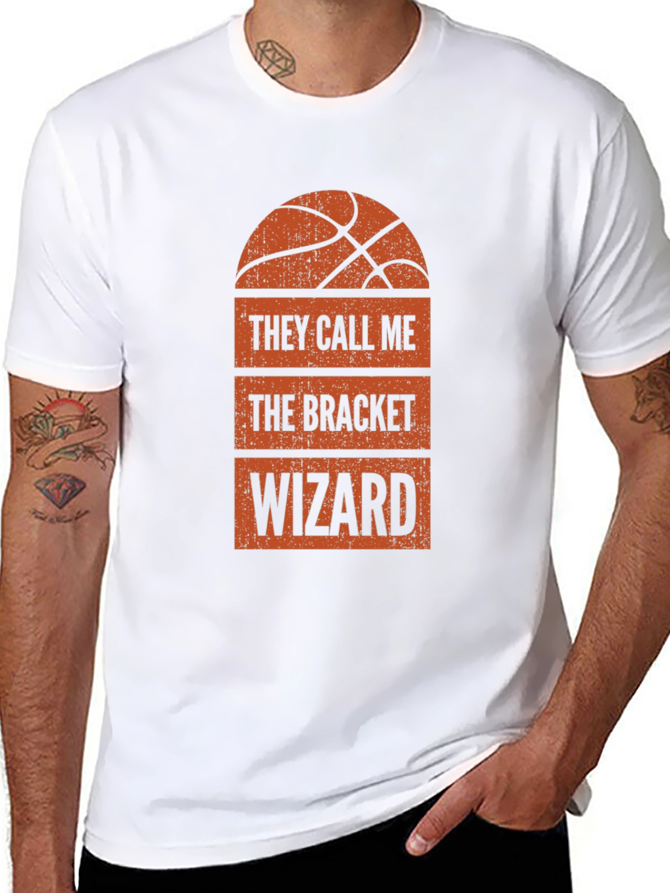 Bracket Wizard Graphic Tee - March Madness Basketball Shirt