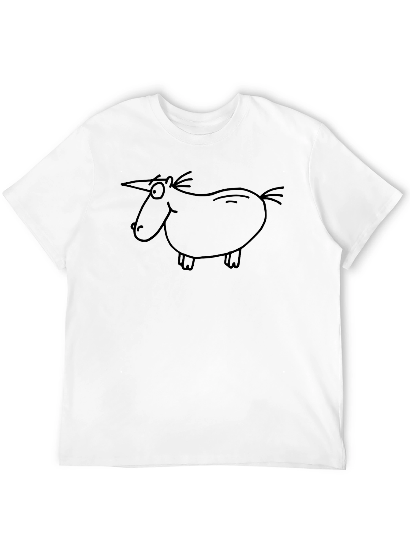 Unicorn Doodle Black T-Shirt