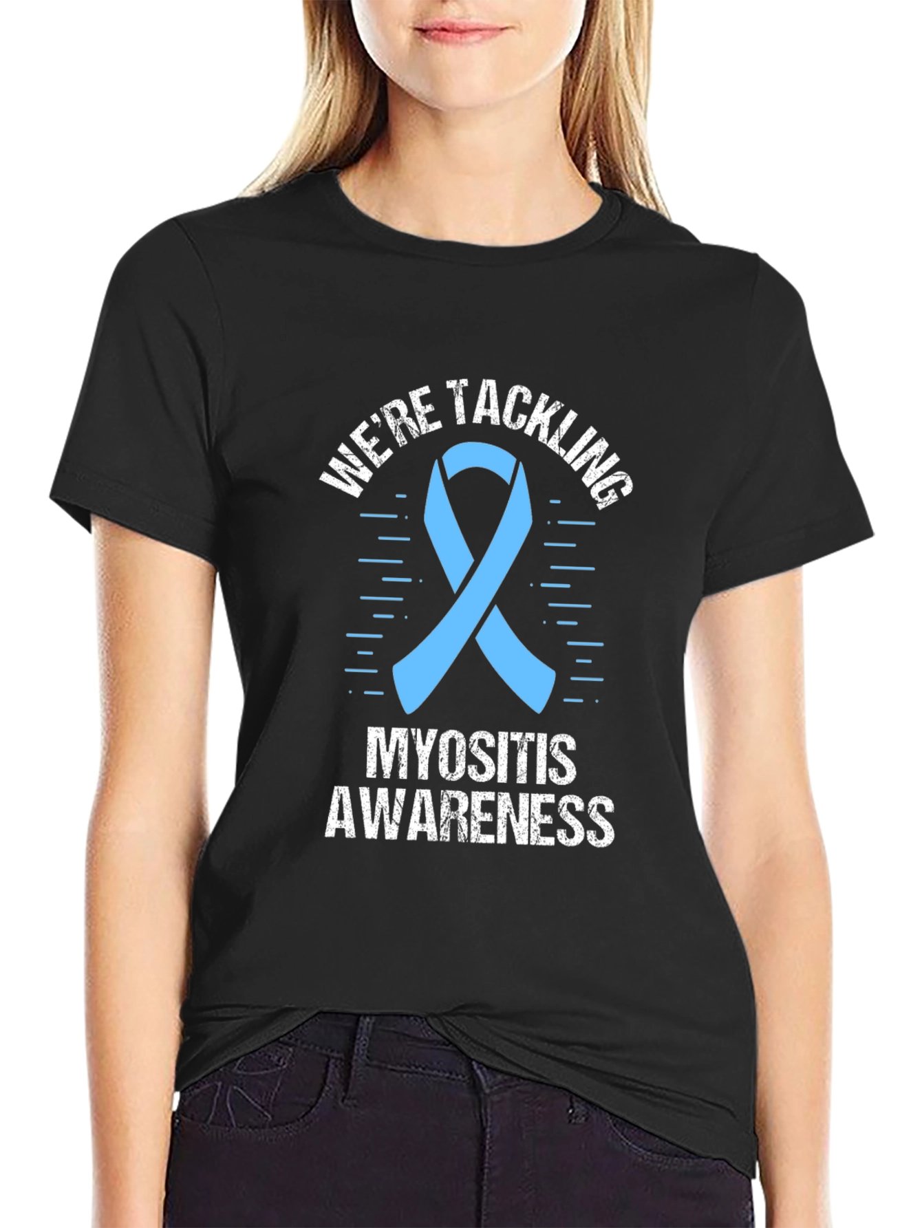 Myositis Awareness T-Shirt - Were Tackling