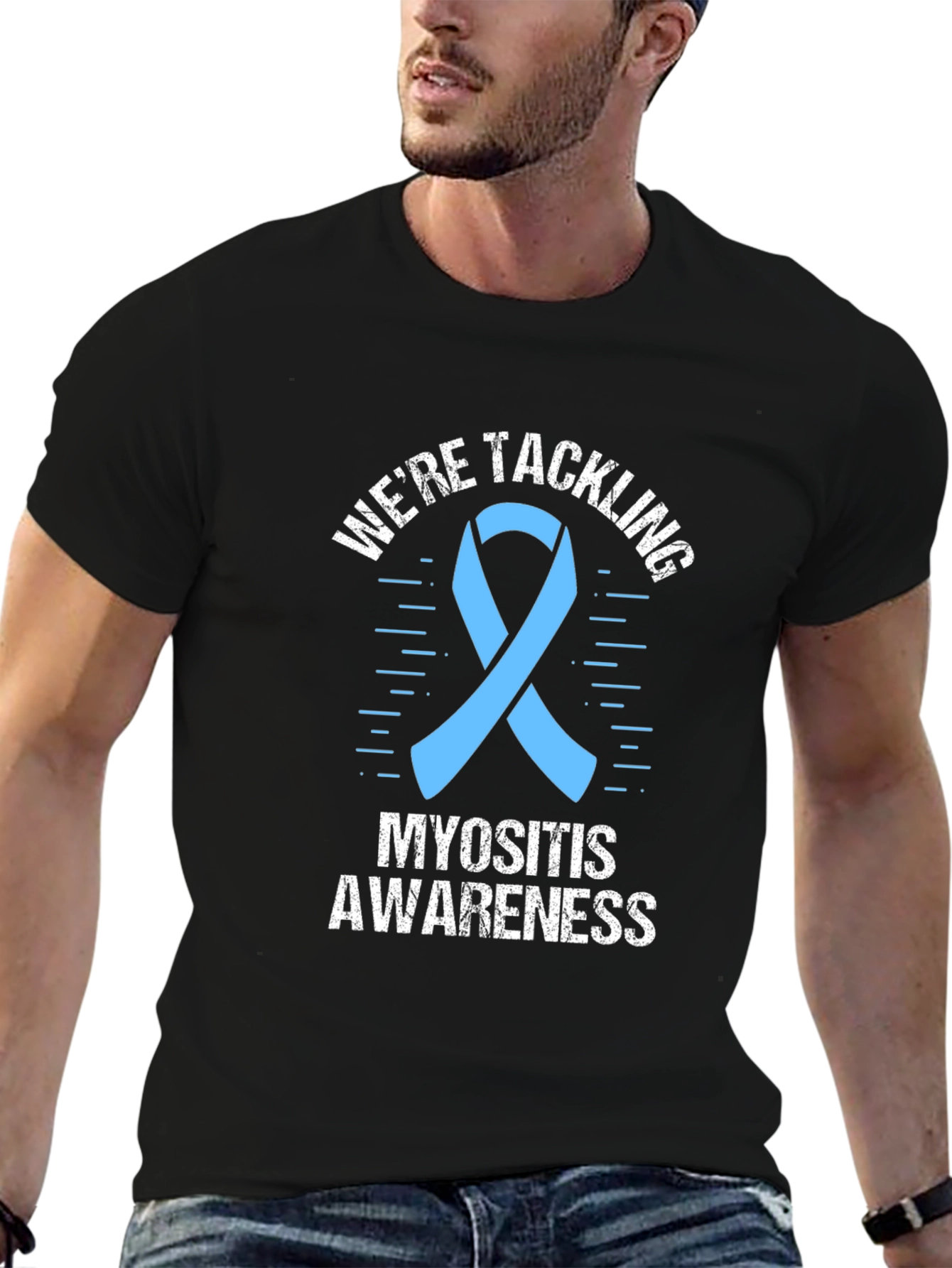 Myositis Awareness T-Shirt - Were Tackling