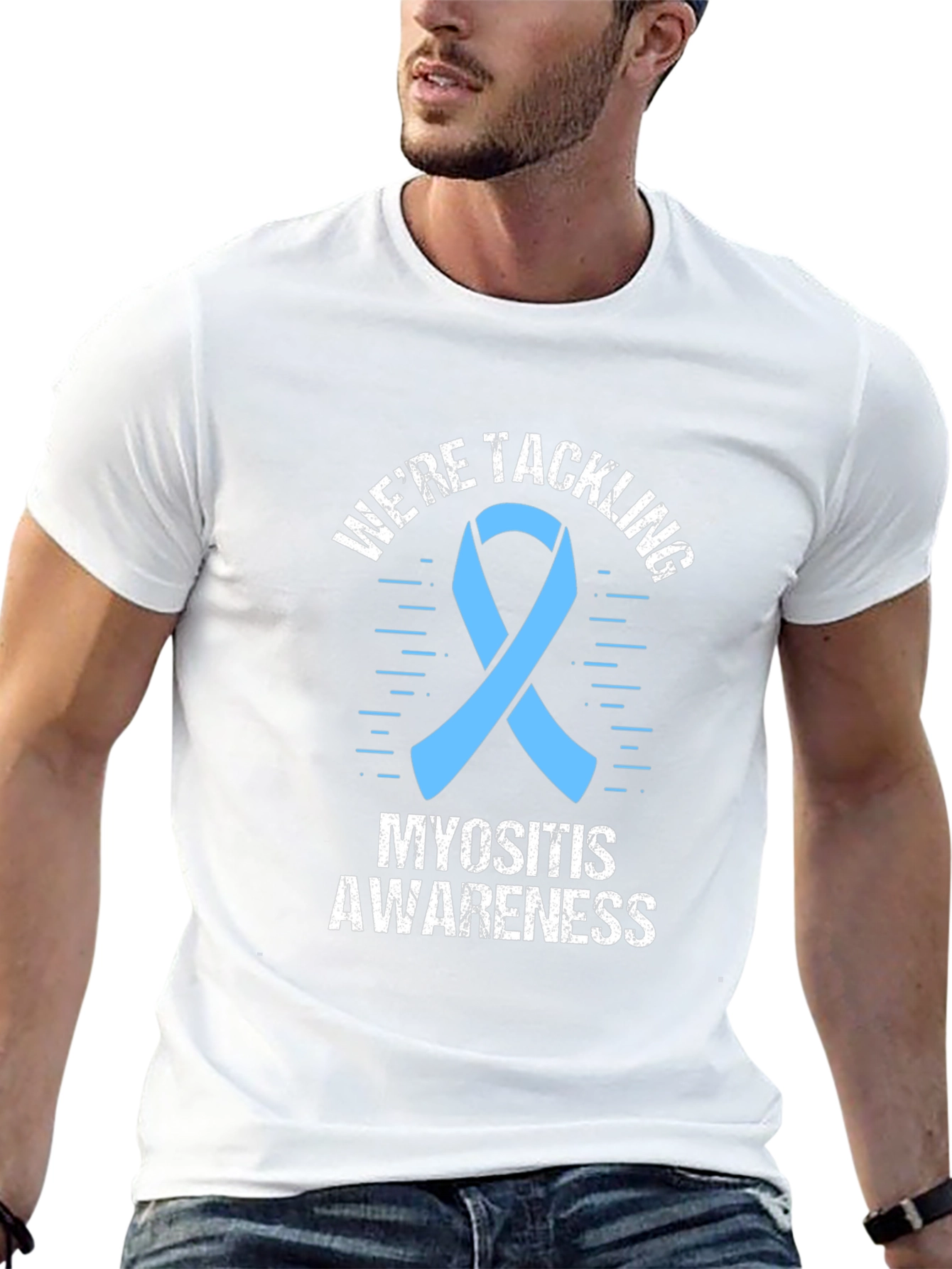 Myositis Awareness T-Shirt - Were Tackling