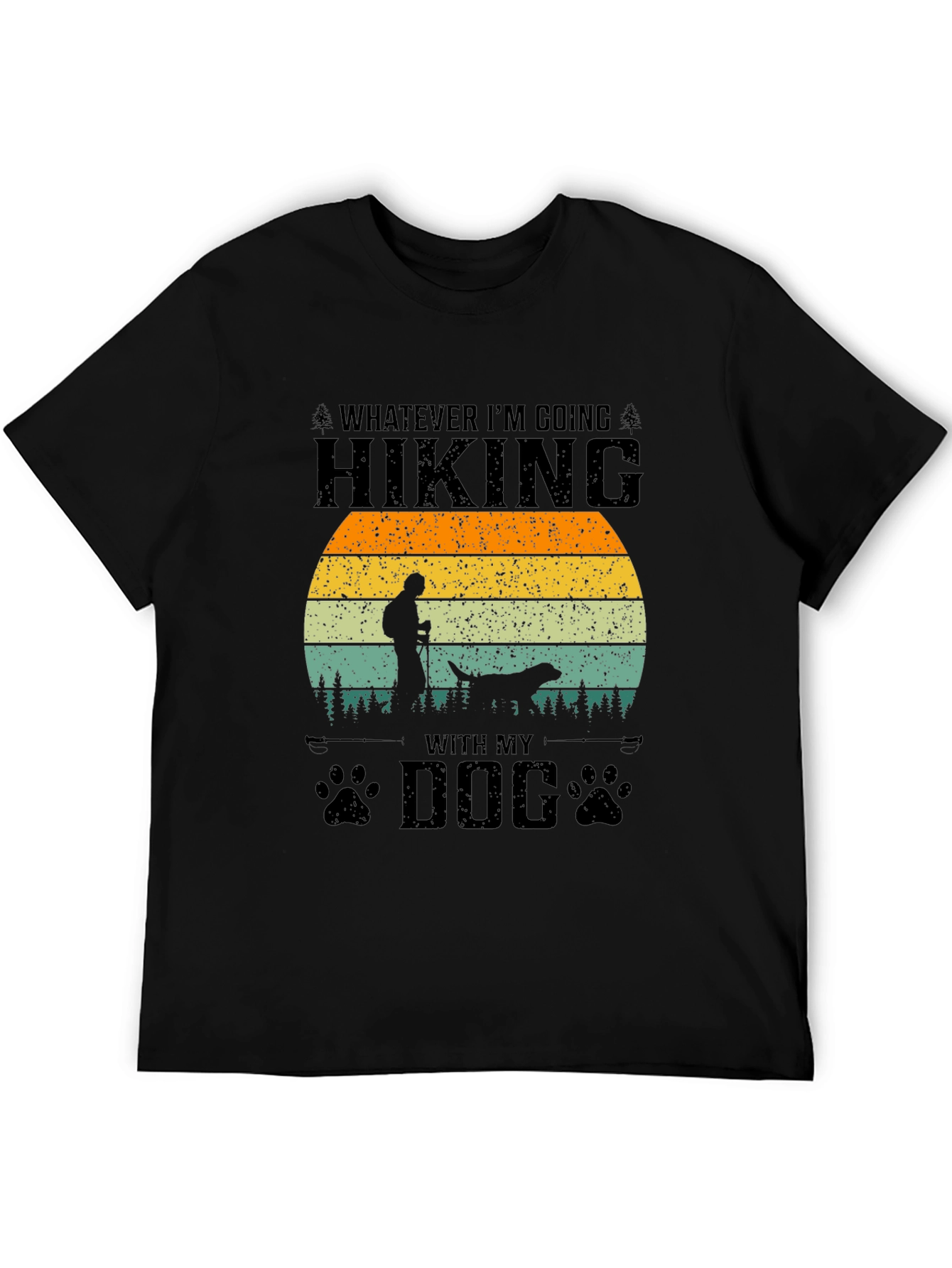 Hiking With My Dog Graphic Tee