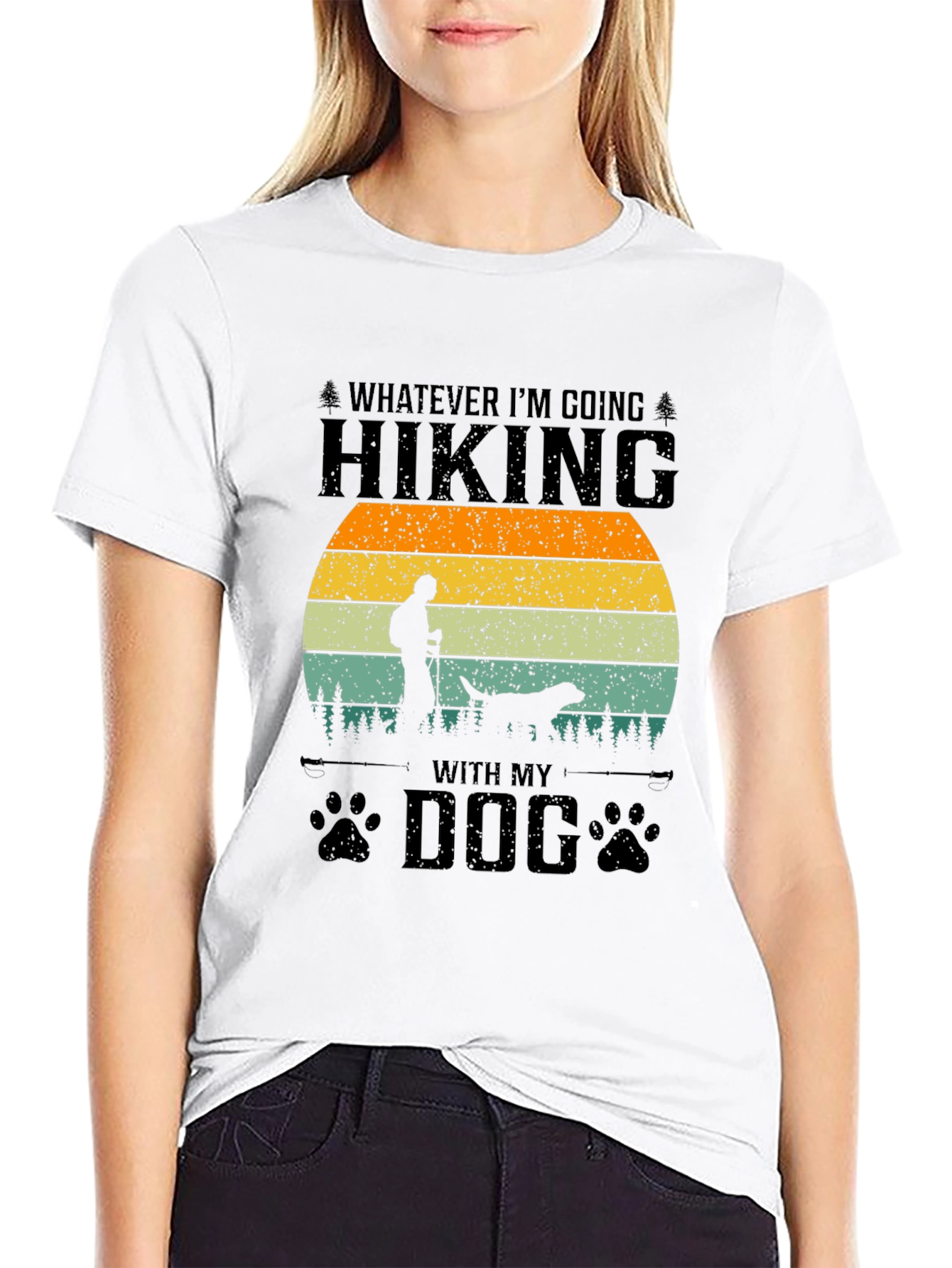 Hiking With My Dog Graphic Tee