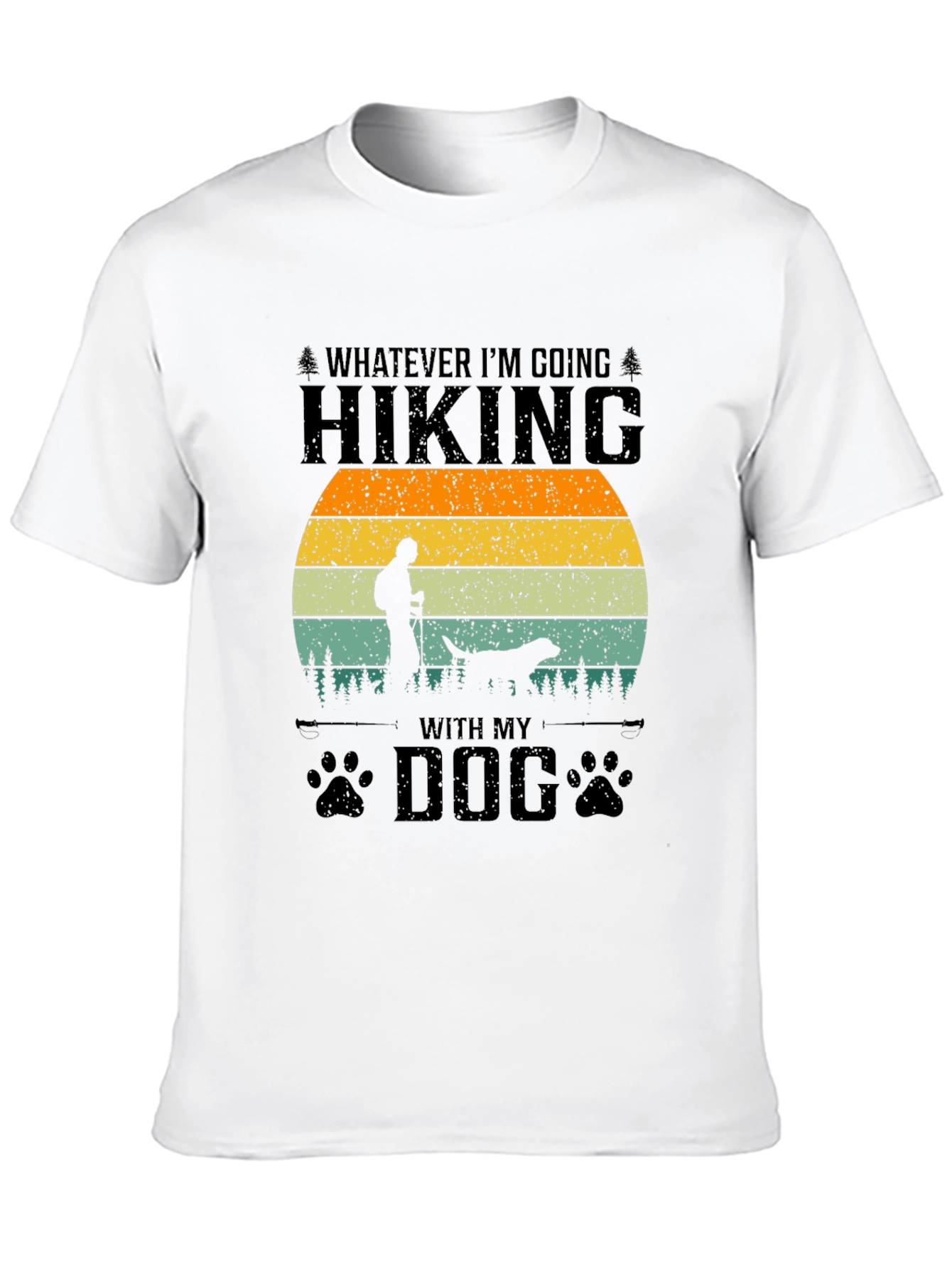Hiking With My Dog Graphic Tee