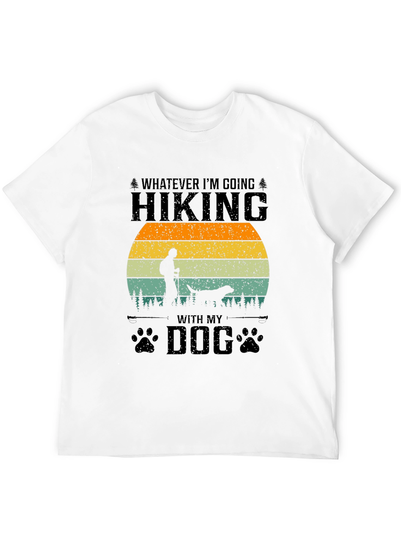 Hiking With My Dog Graphic Tee