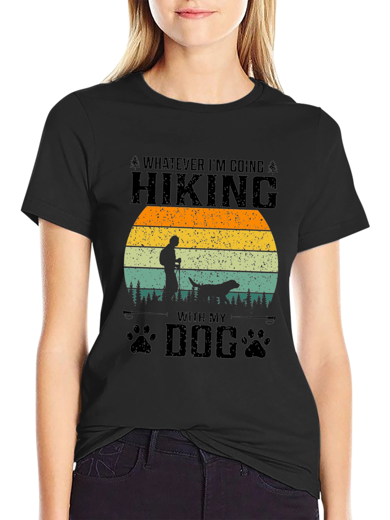 Hiking With My Dog Graphic Tee