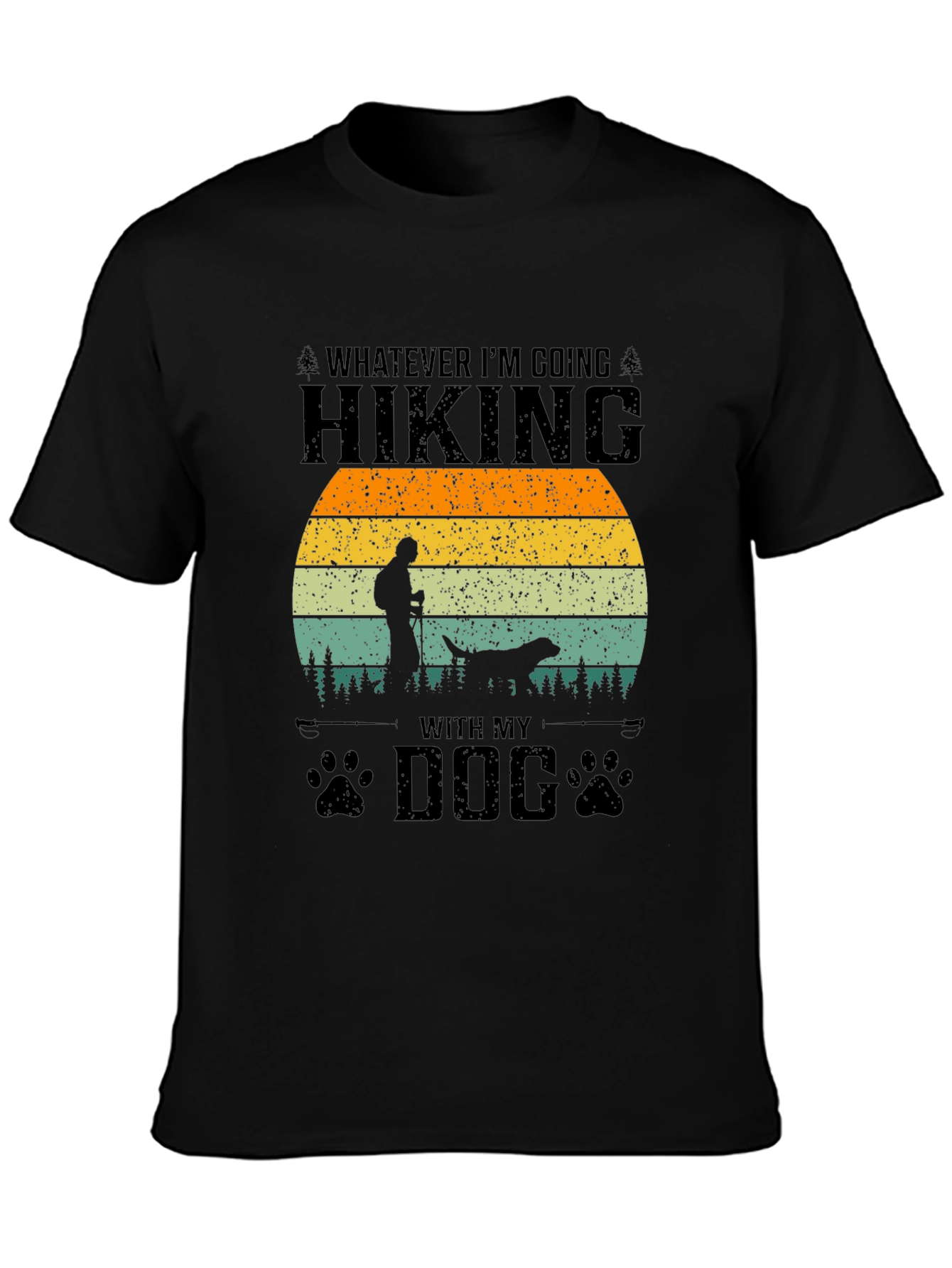 Hiking With My Dog Graphic Tee
