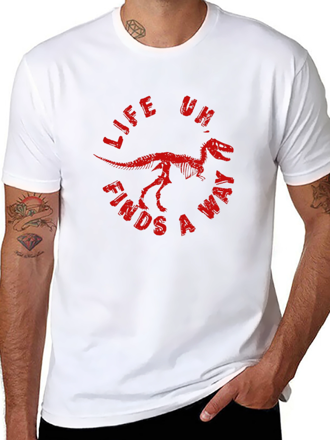 Life Finds A Way Dinosaur T-Shirt