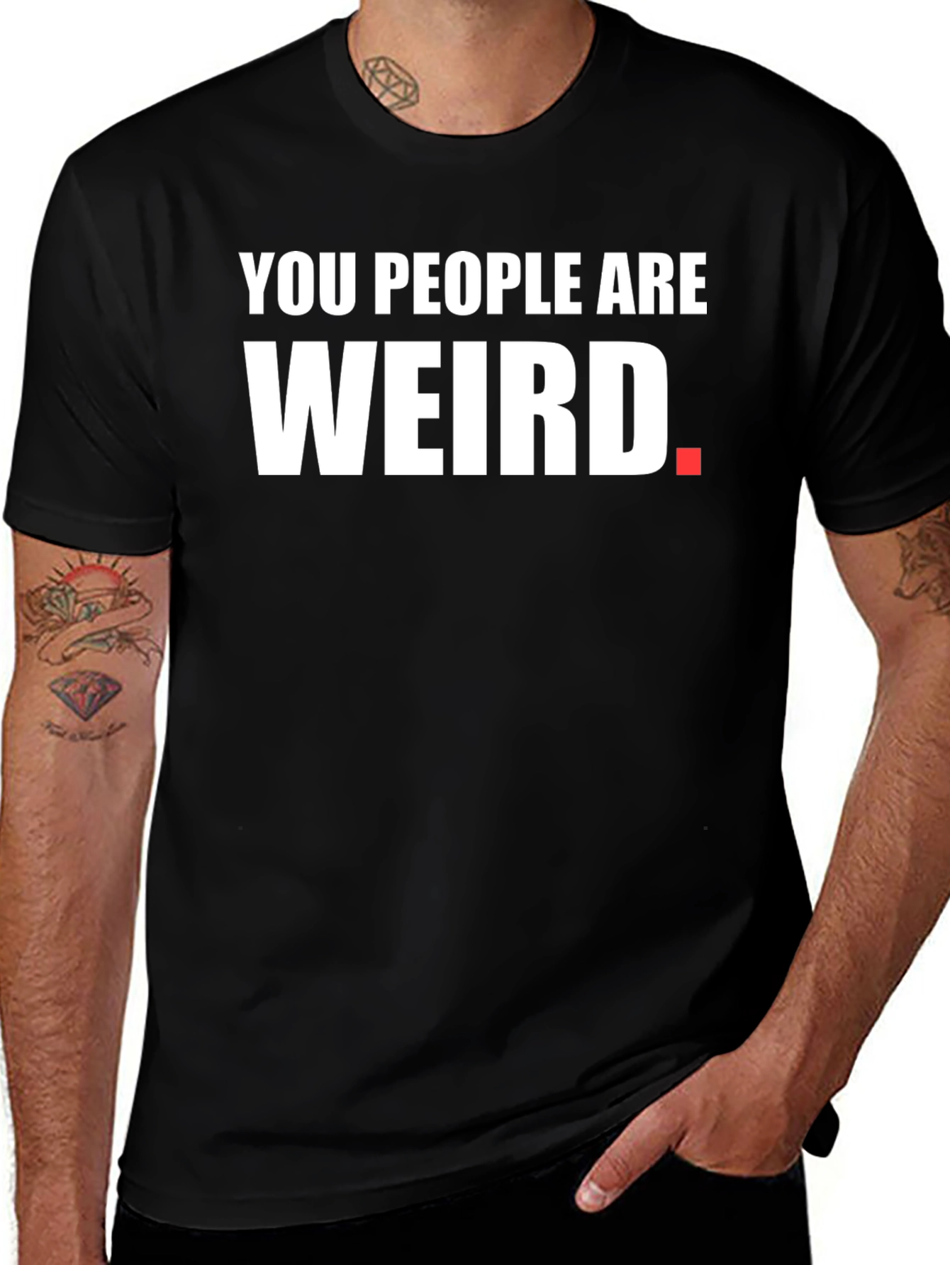 You People Are Weird Graphic Tee - Black