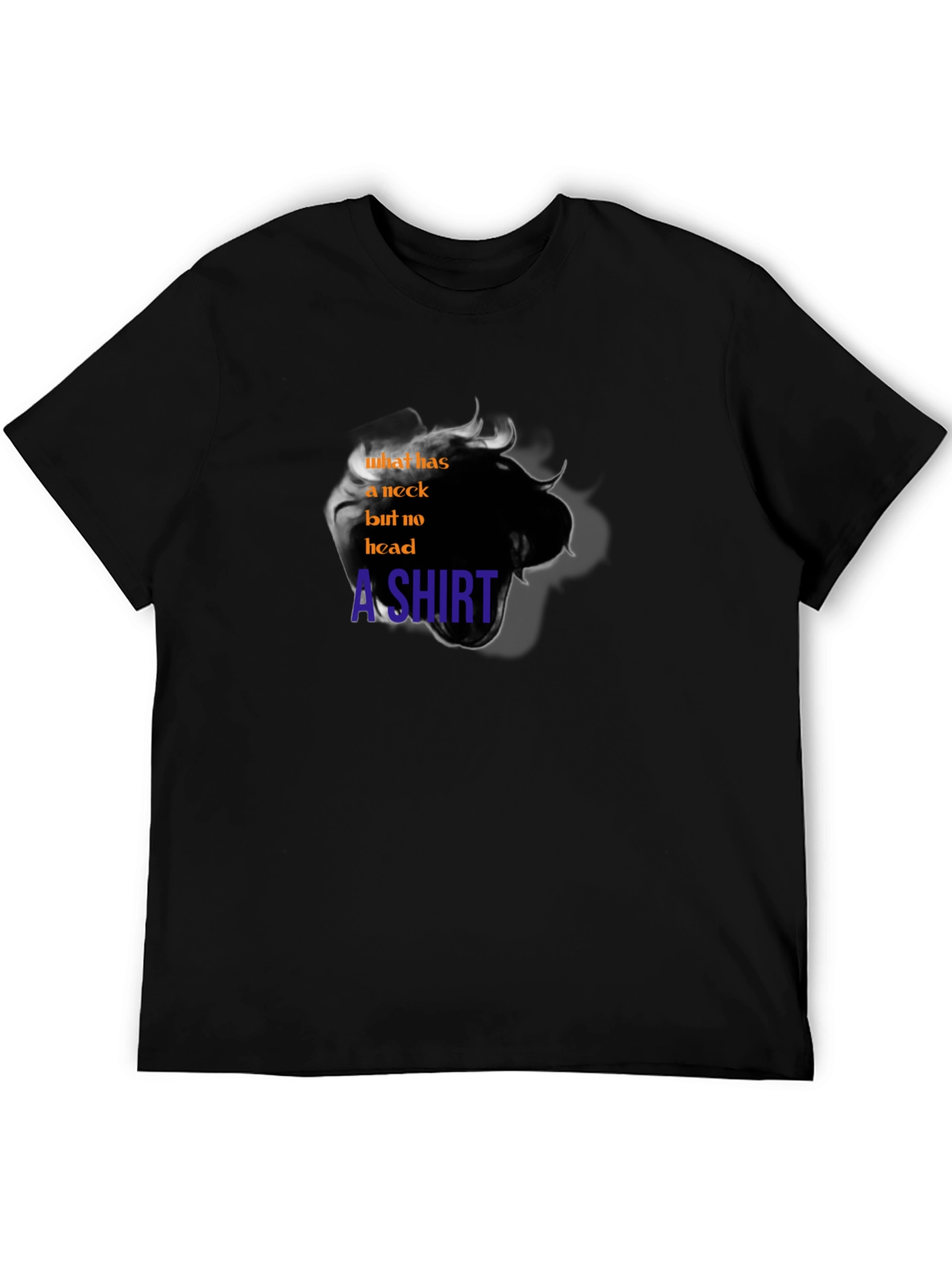 Riddle T-Shirt: What Has a Neck But No Head?