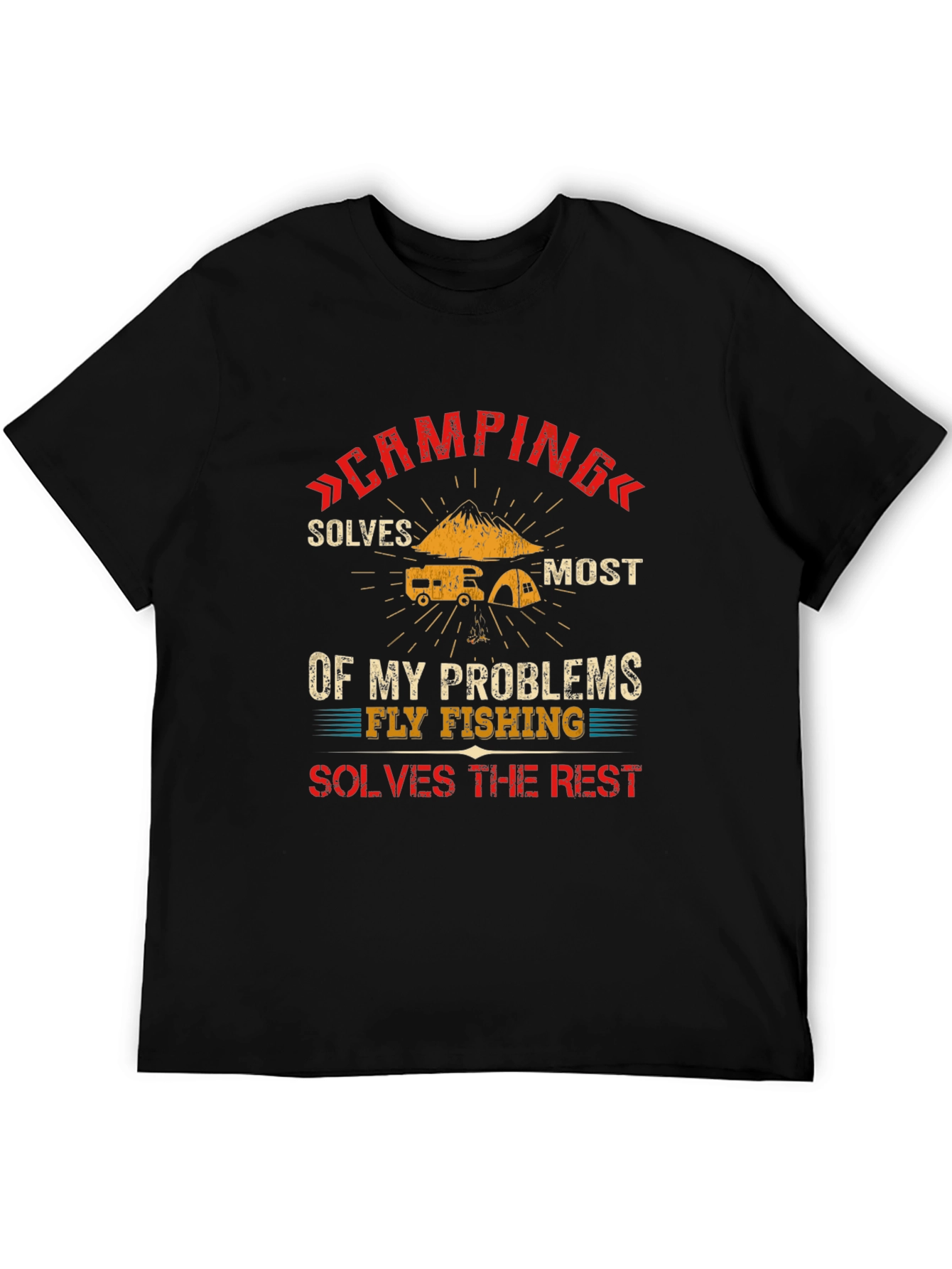 Camping Solves Most Problems T-Shirt