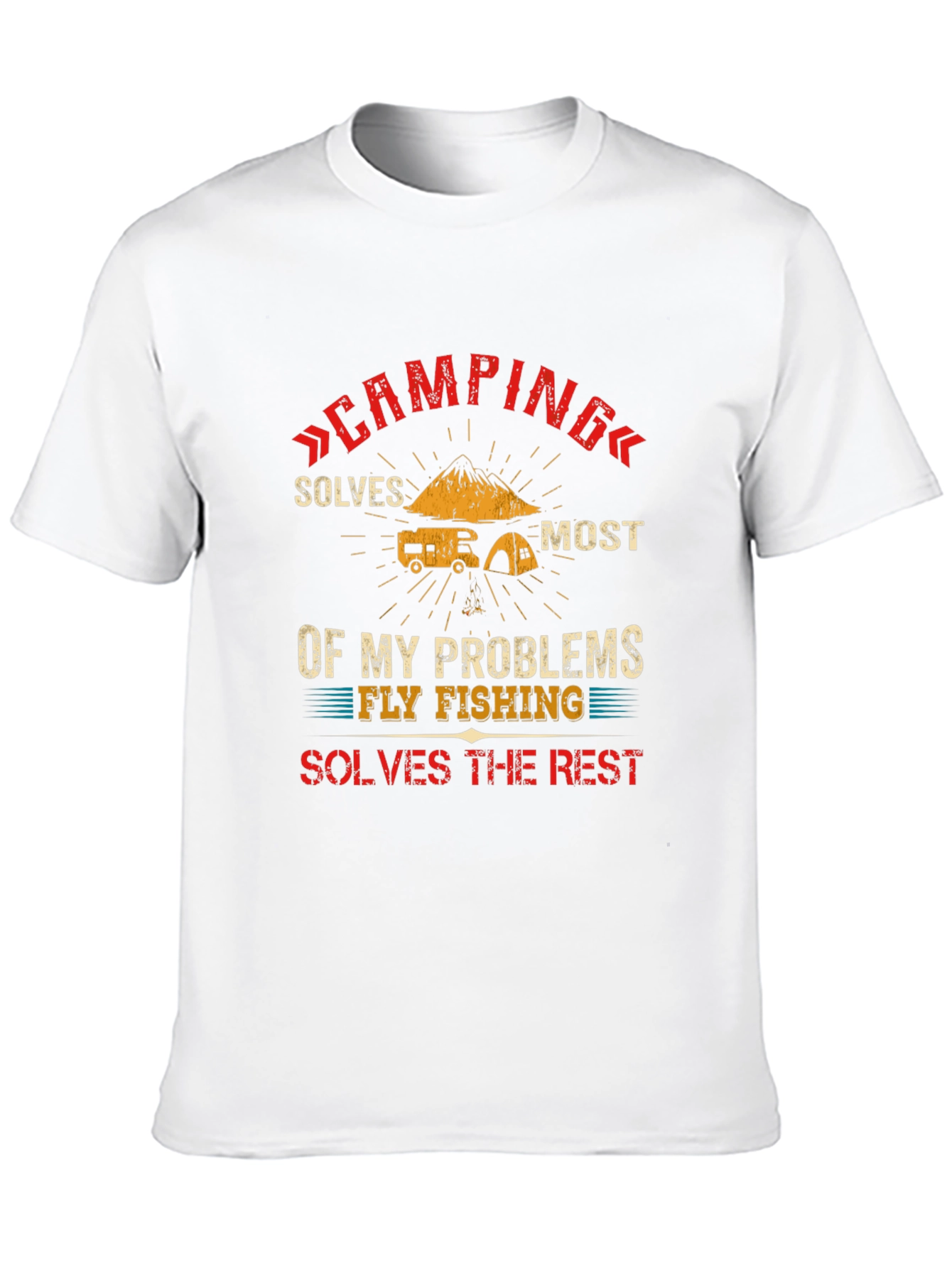 Camping Solves Most Problems T-Shirt