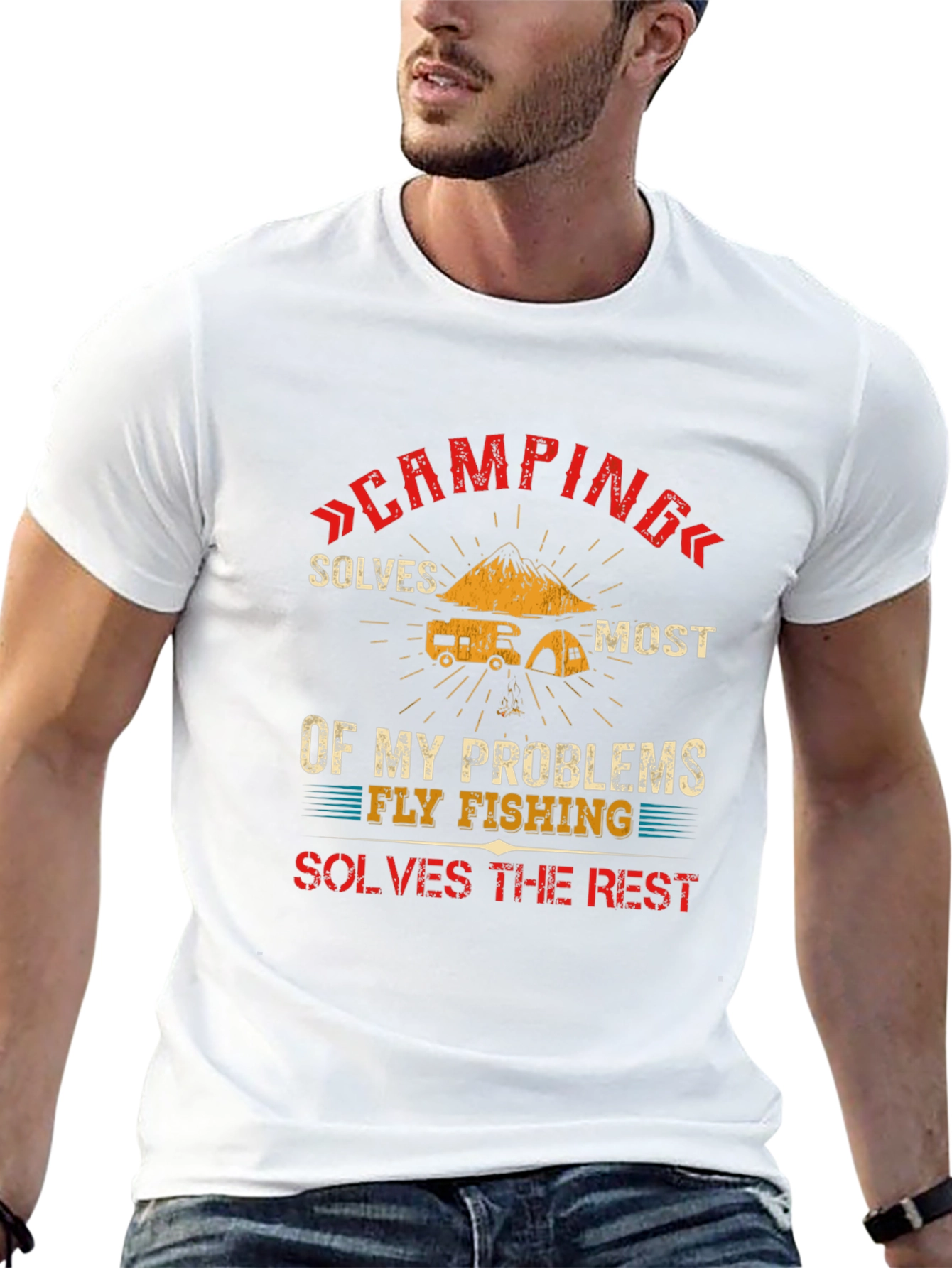 Camping Solves Most Problems T-Shirt