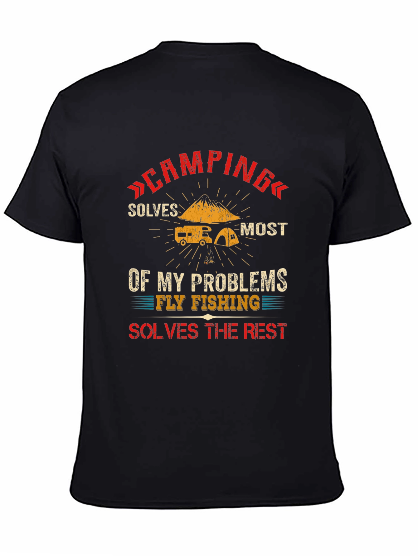 Camping Solves Most Problems T-Shirt