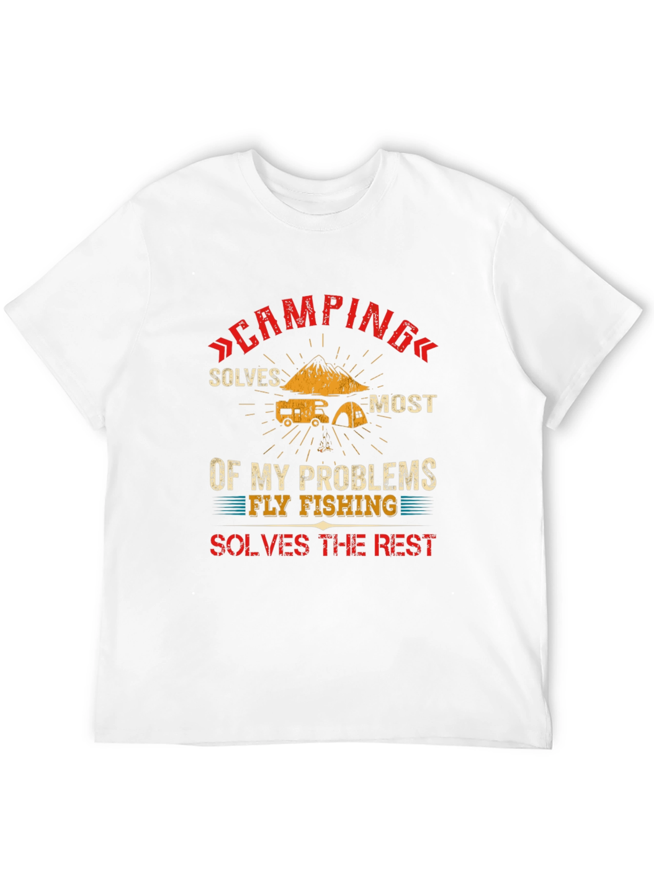 Camping Solves Most Problems T-Shirt
