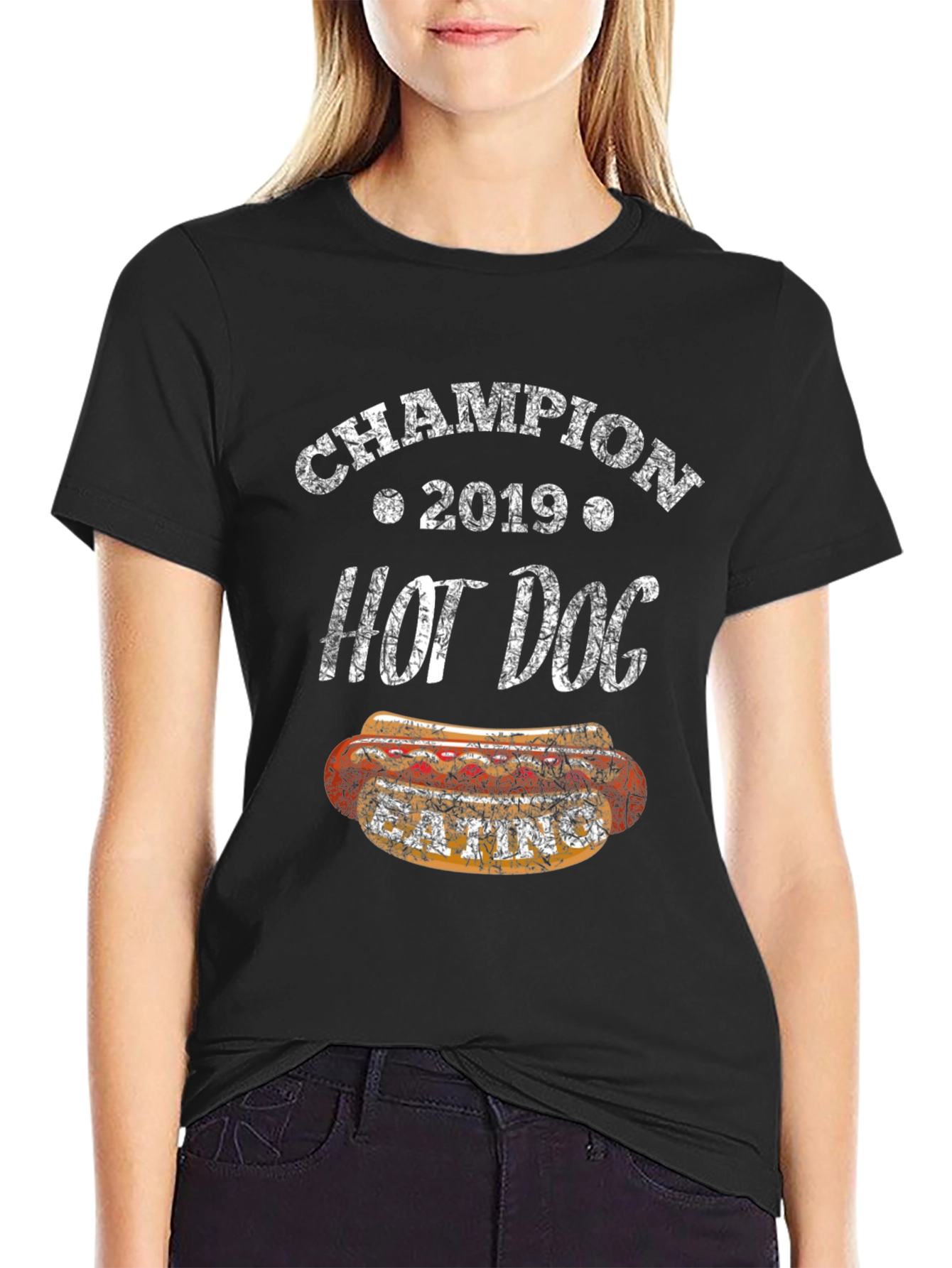 Champion 2019 Hot Dog Eating T-Shirt