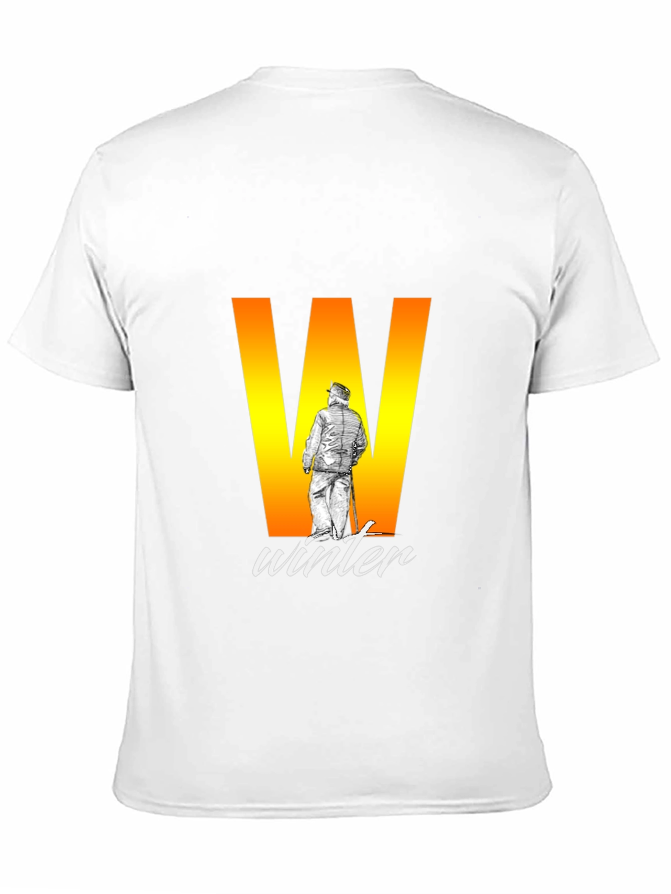 Winter Graphic Black T-Shirt