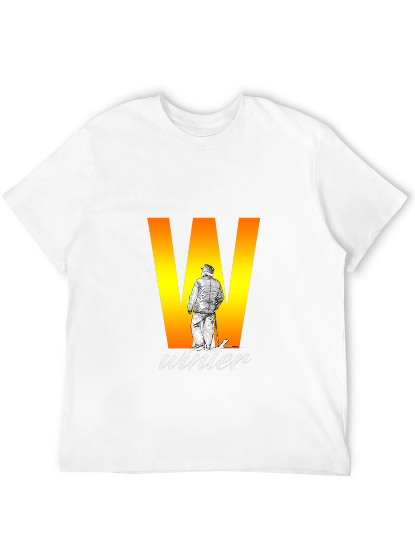 Winter Graphic Black T-Shirt