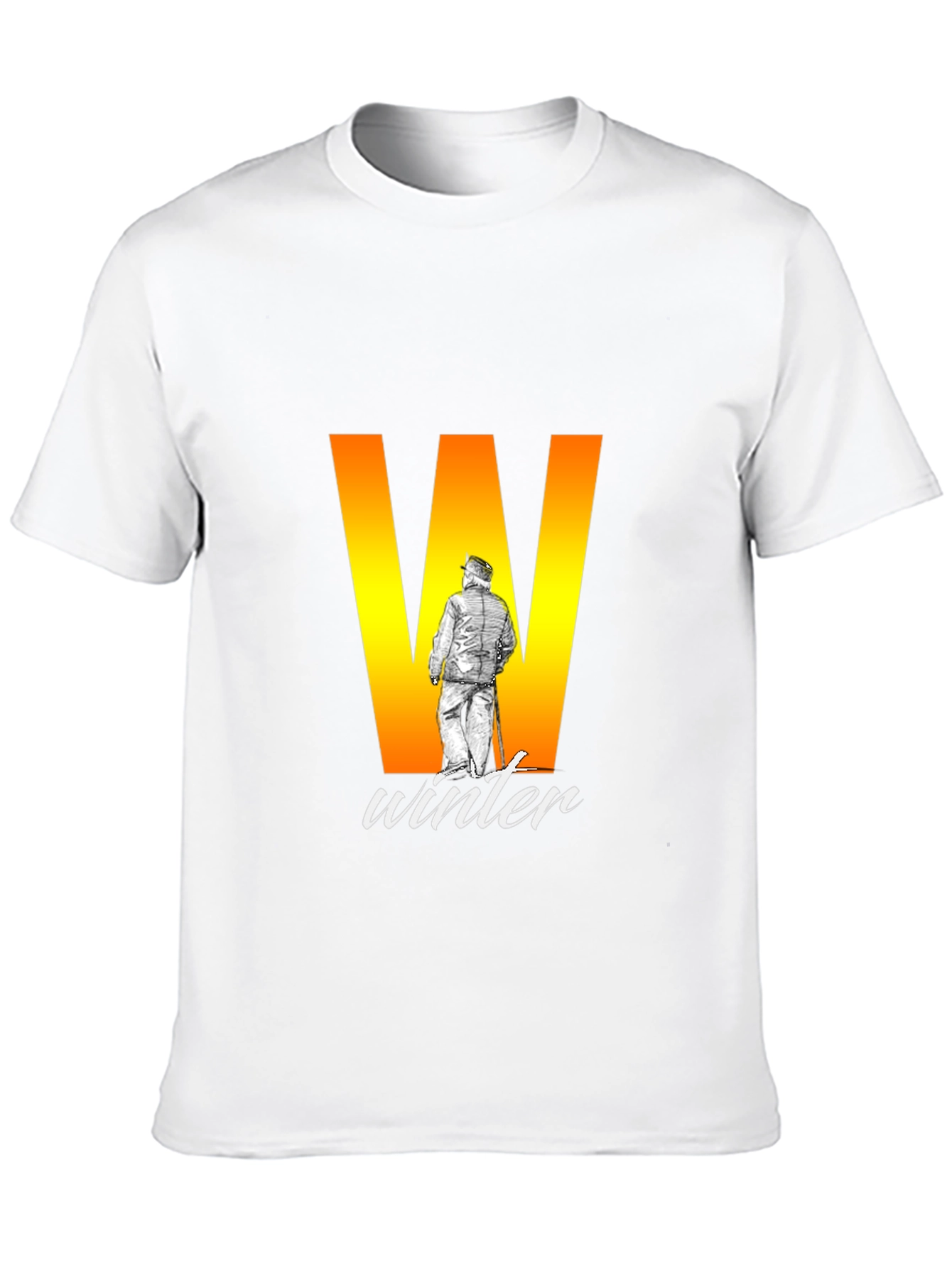 Winter Graphic Black T-Shirt