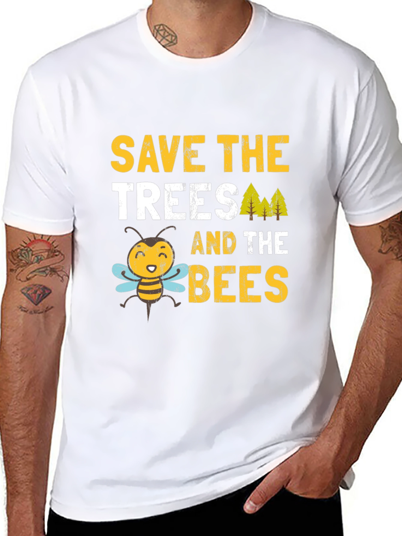 Save the Trees and the Bees Graphic Tee