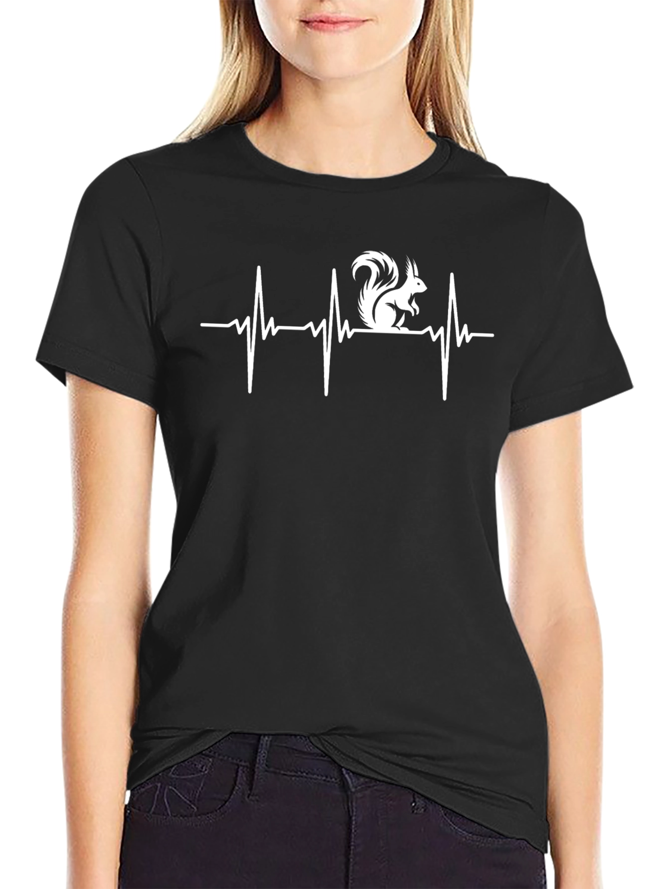 Squirrel Heartbeat T-Shirt - Novelty Animal Lover Tee