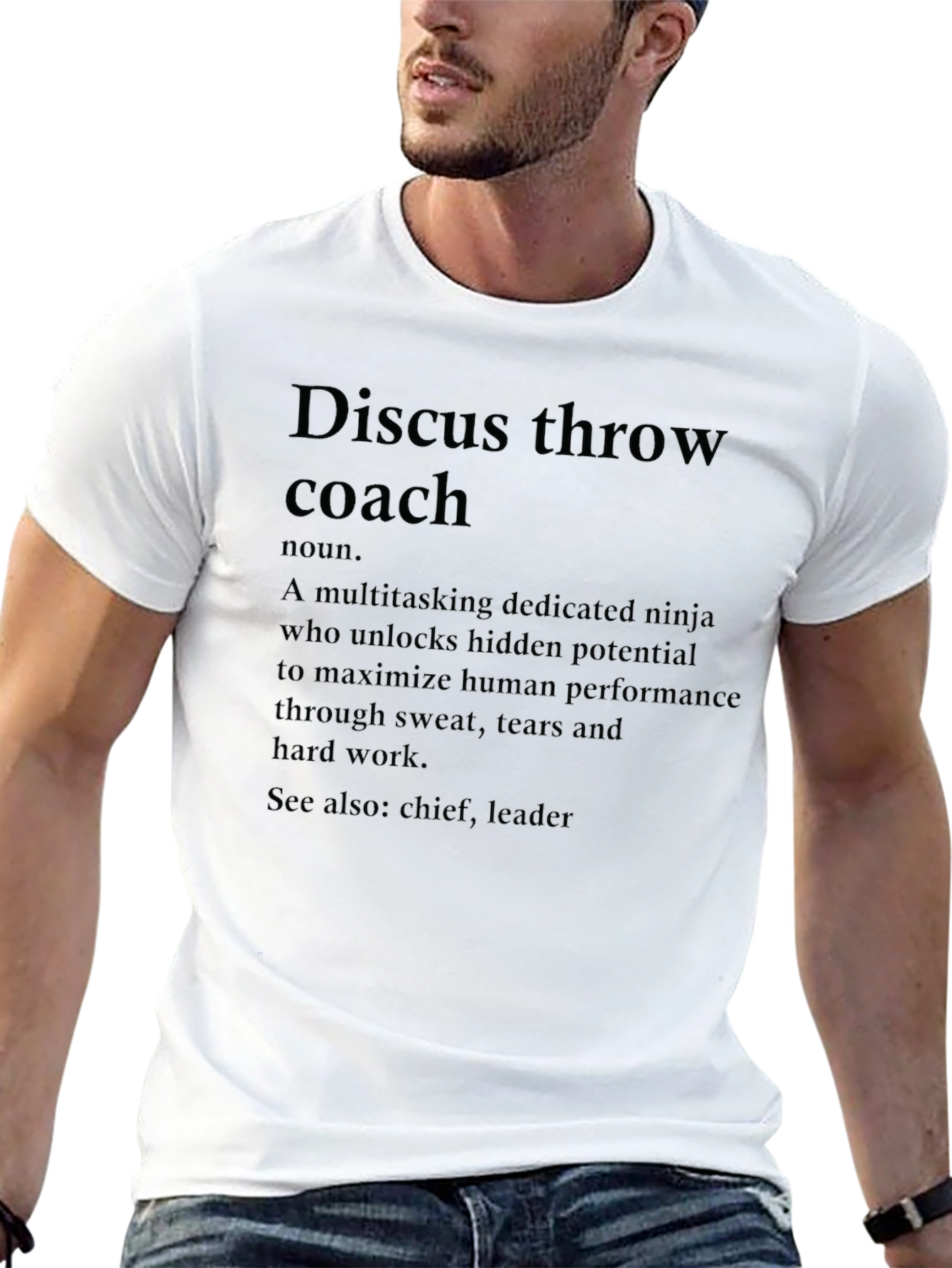 Discus Throw Coach Graphic Tee