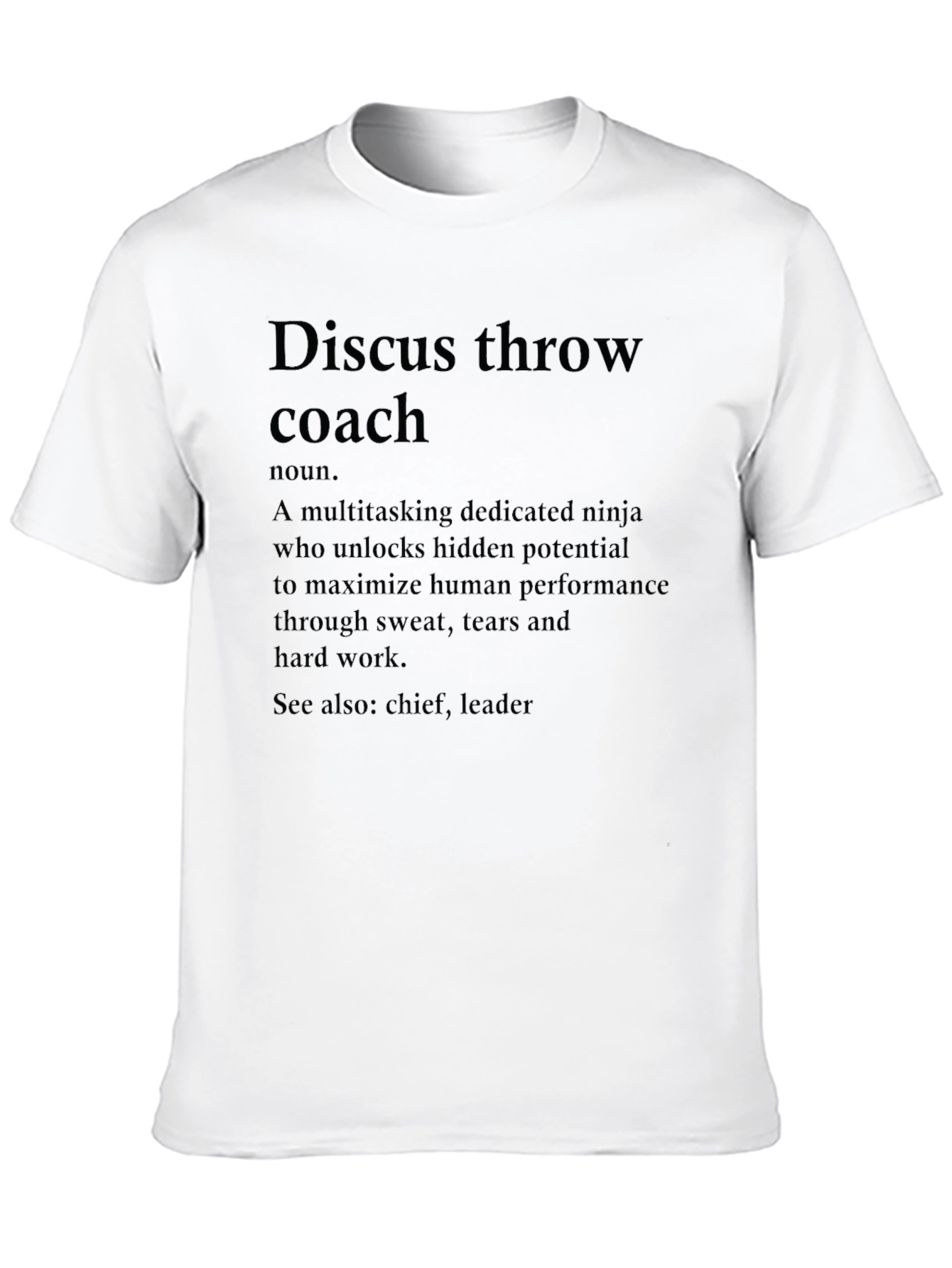 Discus Throw Coach Graphic Tee