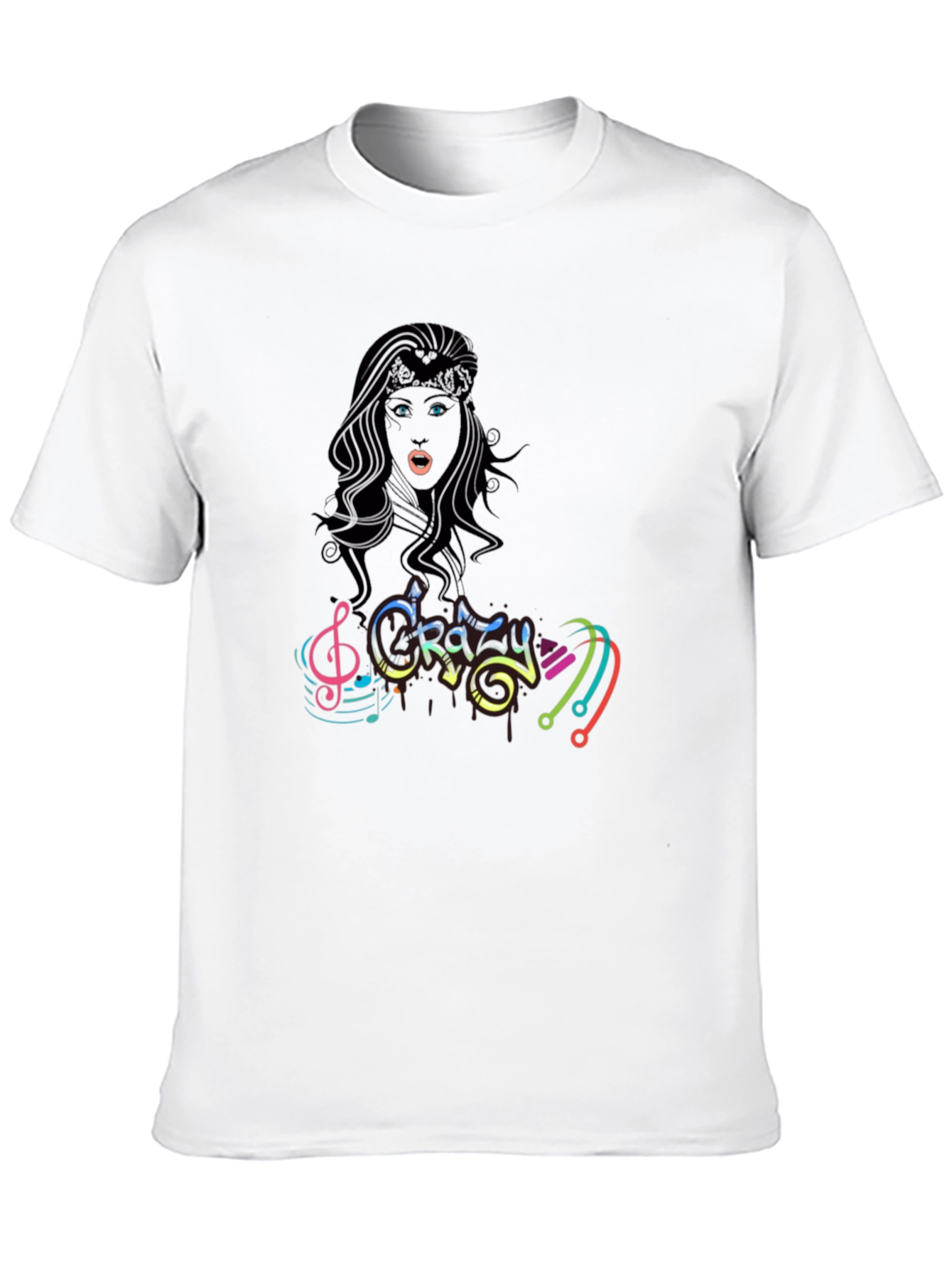 Crazy Music Black T-Shirt for Men
