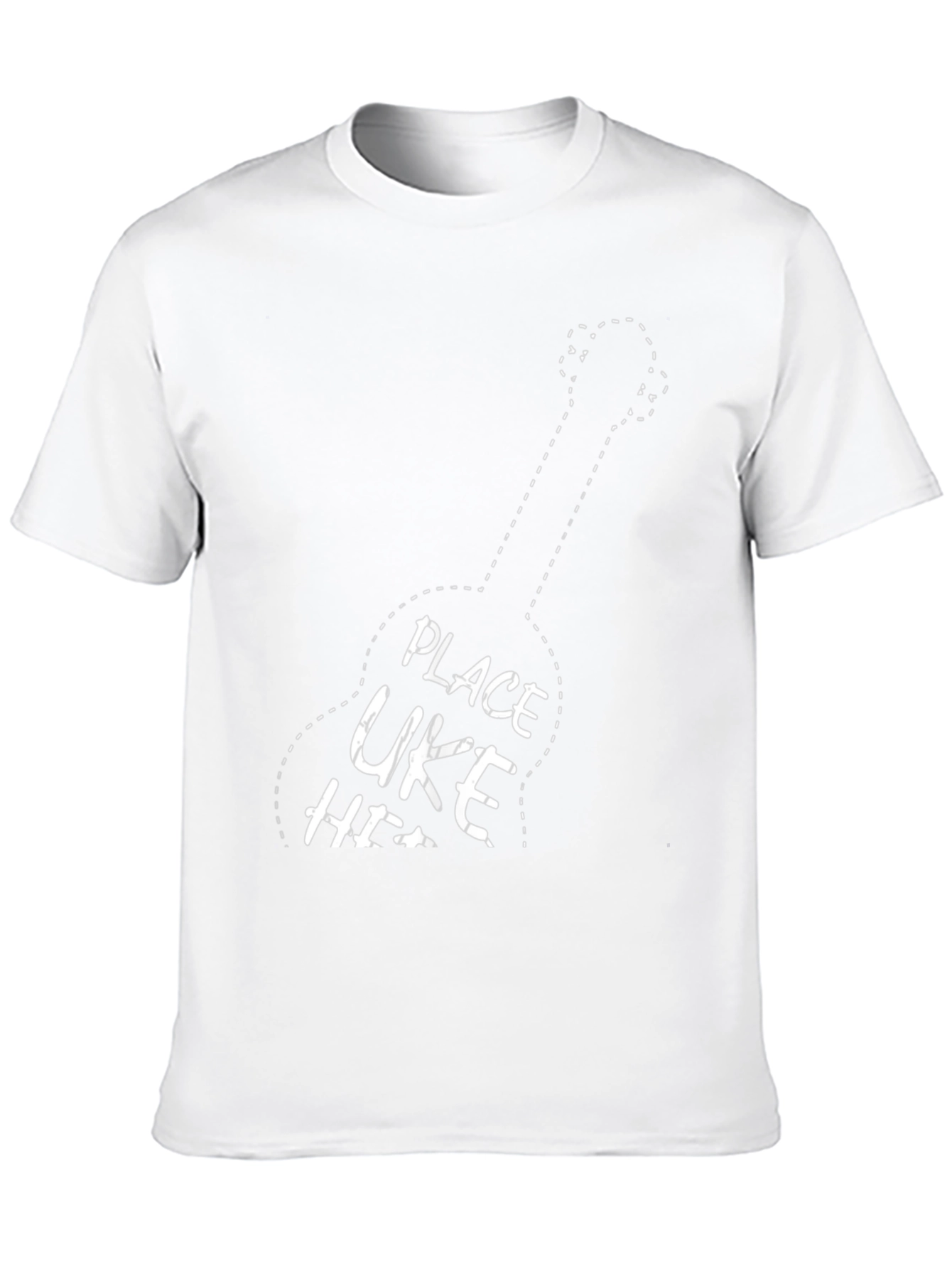 Ukulele Player T-Shirt - Place Uke Here Graphic Tee
