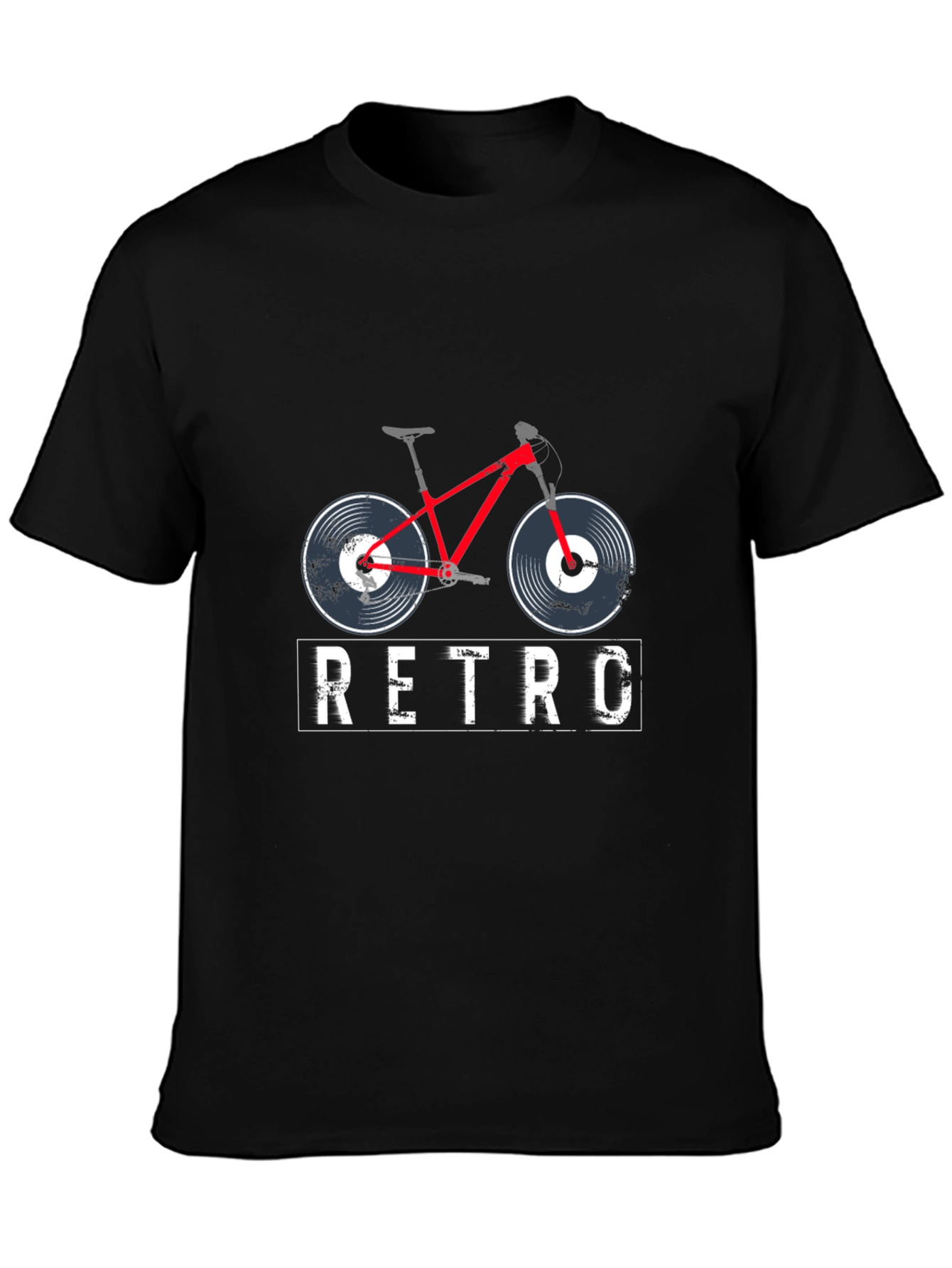 Retro Bicycle Record Player T-Shirt