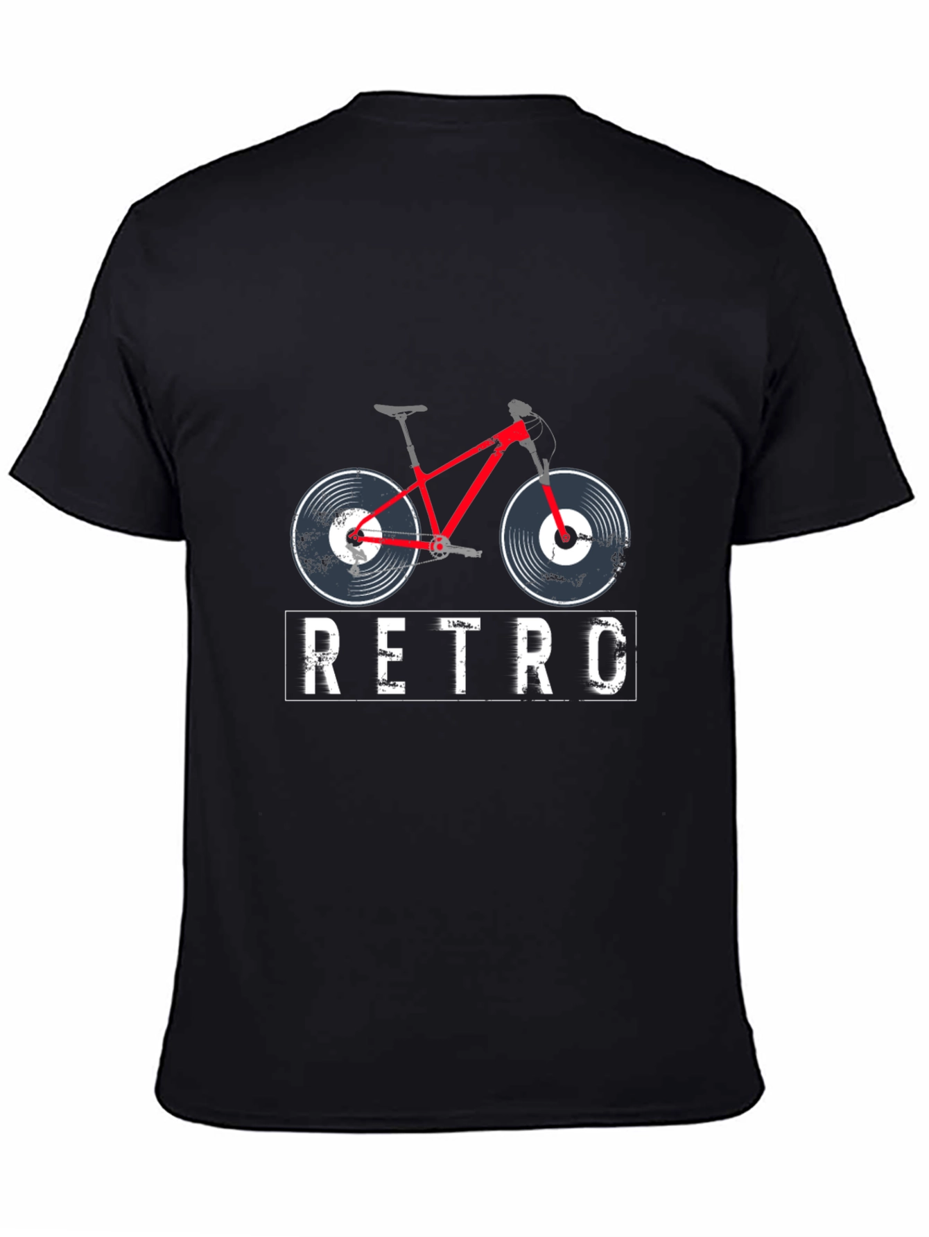 Retro Bicycle Record Player T-Shirt