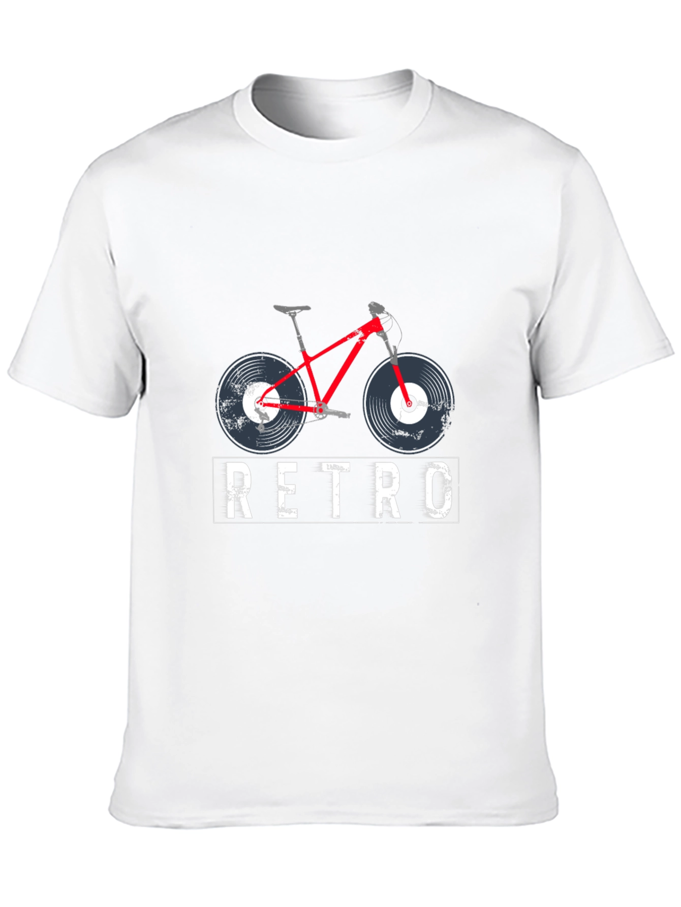 Retro Bicycle Record Player T-Shirt