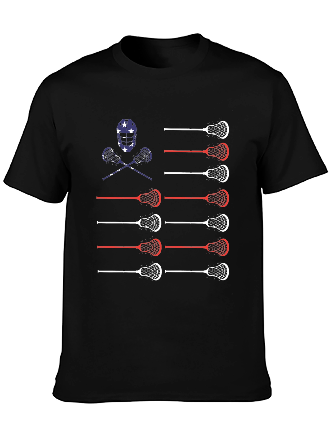 Lacrosse American Flag T-Shirt
